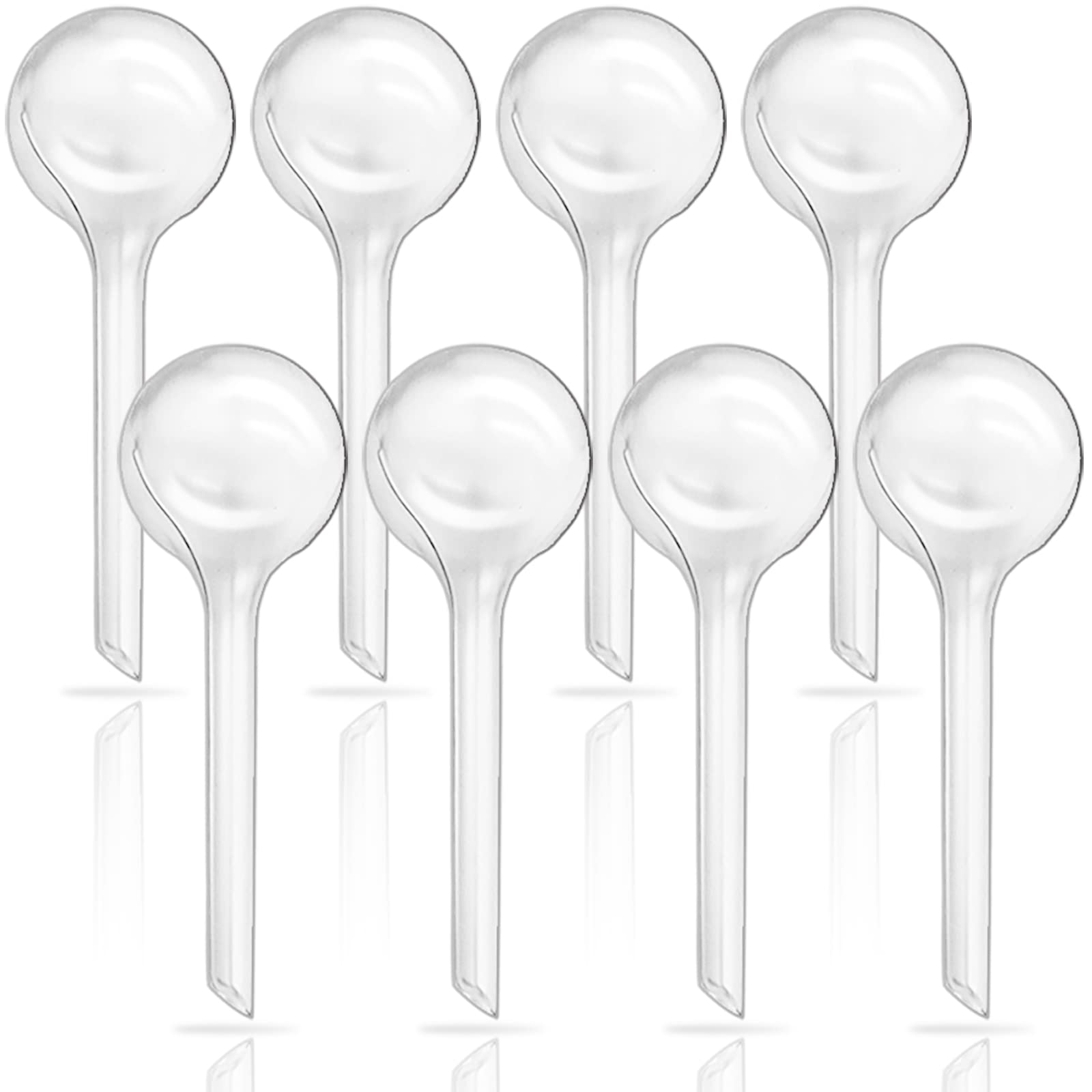Anyumocz 8-Piece Clear Self-Watering Globes - Automatic Plant Watering Devices for Indoor & Outdoor Gardens (Small) - Perfect for Vacation Care & Busy Plant Lovers