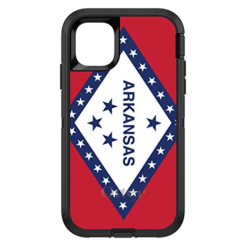 Arkansas State Flag On Black Case