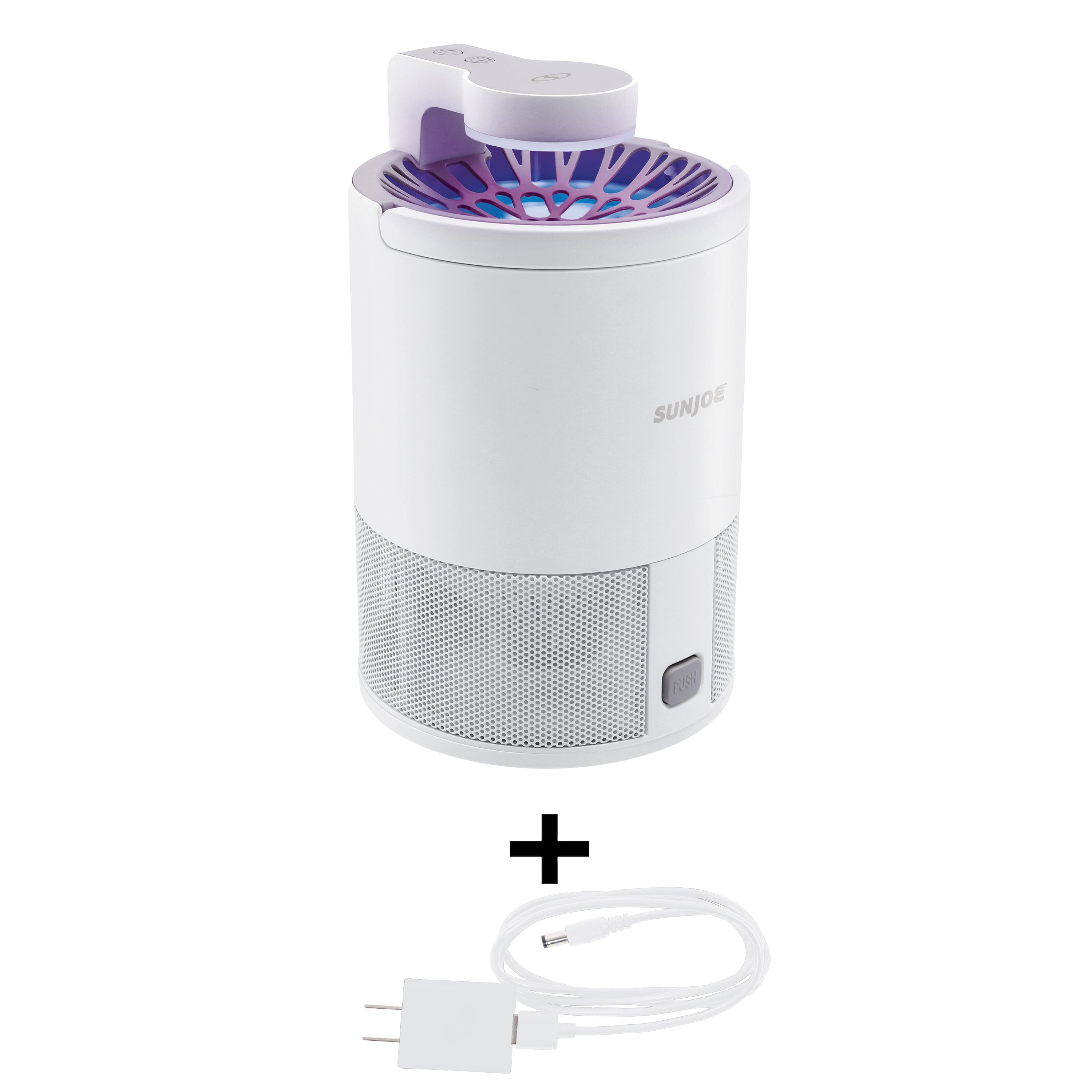 Sun Joe SJ BZ15W White UV Indoor Insect Trap - Non-Toxic Bug Zapper with 10 Sticky Glue Boards - Effective for Mosquitoes, Flies & Gnats - Perfect for Home, Kitchen, Bedroom & Office Use