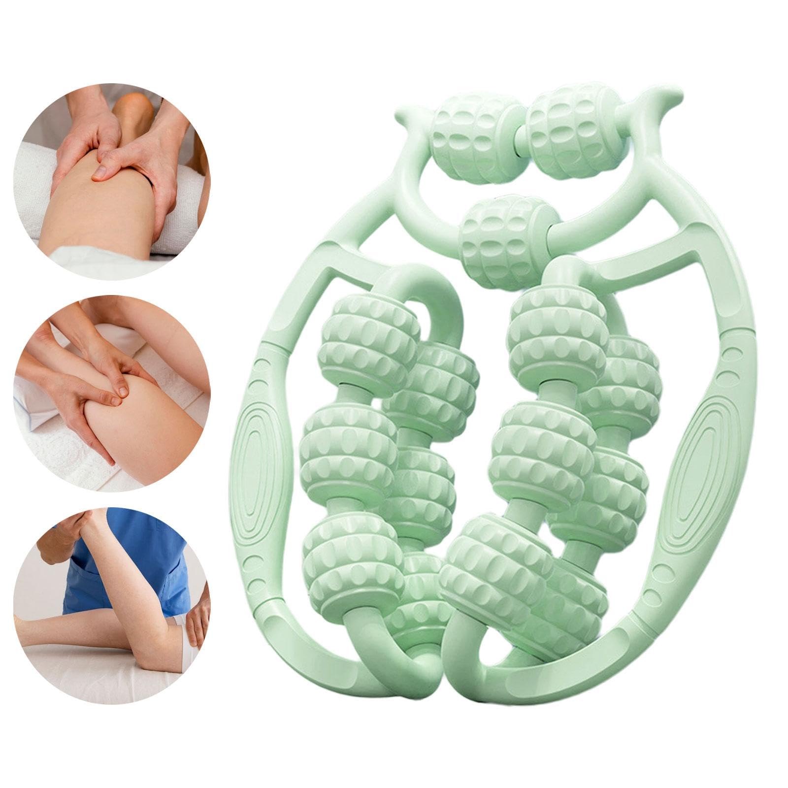 GaotKeut Leg Massage Roller - Handheld Circular Massager for Thighs, Calves & Legs - Relieve Muscle Tension & Improve Circulation - Perfect for Post-Workout Recovery & Relaxation at Home or Gym