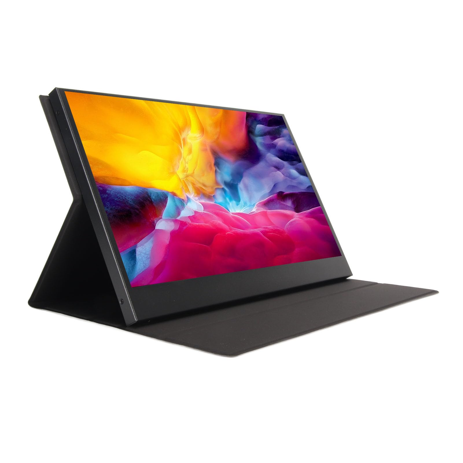 13.3 Inch Portable FHD 1920x1080P External Computer Monitor with HD Multimedia Interface & Dual Speakers - Plug and Play Gaming Display for PC/Laptop (European Plug) - Perfect for Work, Gaming, and Outdoor Presentations
