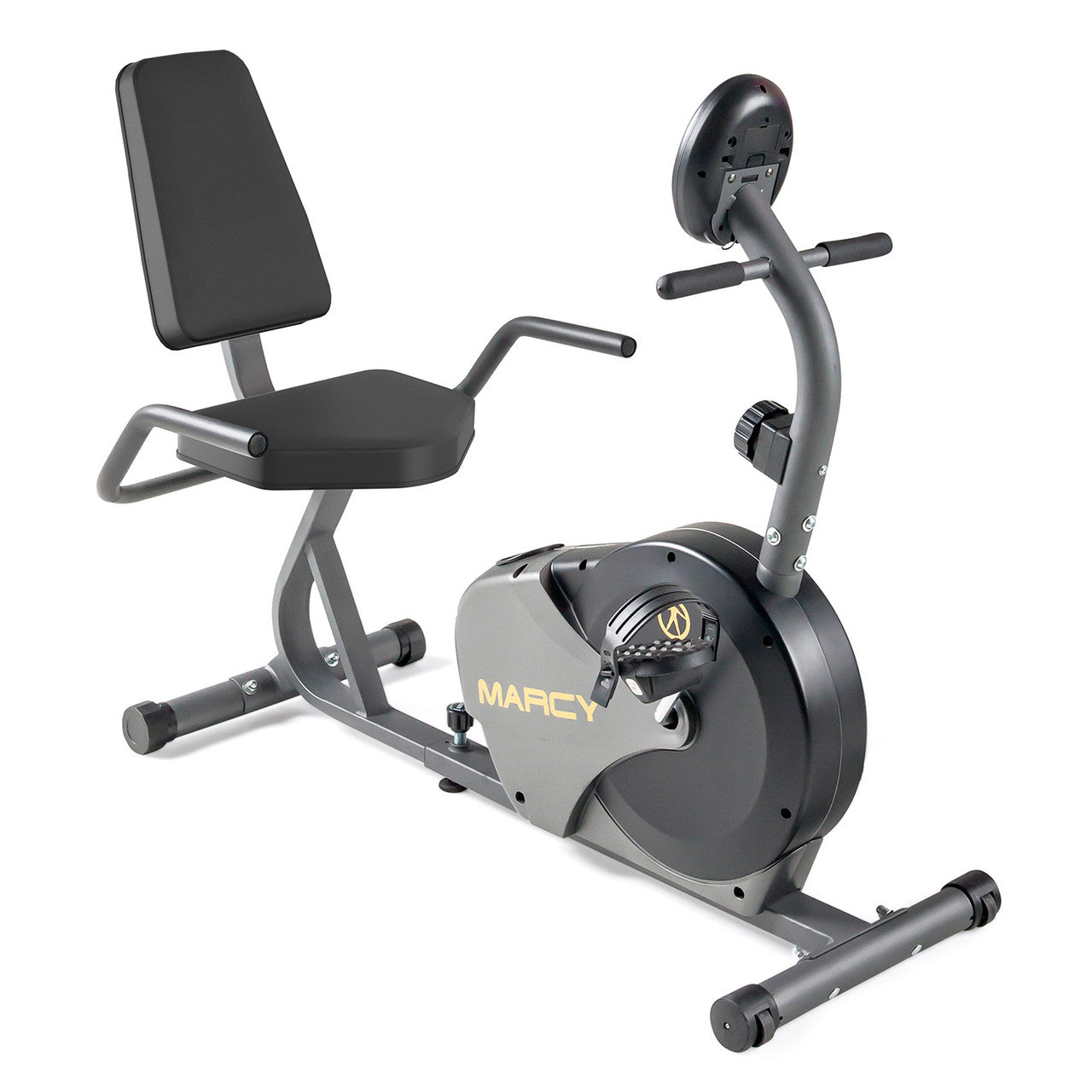 Marcy NS-716R Recumbent Magnetic Exercise Bike for Home Workout - Low-Impact Cardio Training for Seniors & Rehabilitation