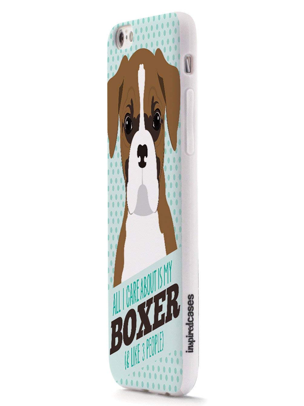 Premium 3D Textured Protective Phone Case for Apple iPhone 8 - Inspired Cases with Boxer Dog Design - Shockproof & Slim Fit Cover - Perfect for Daily Use, Work & Outdoor Activities