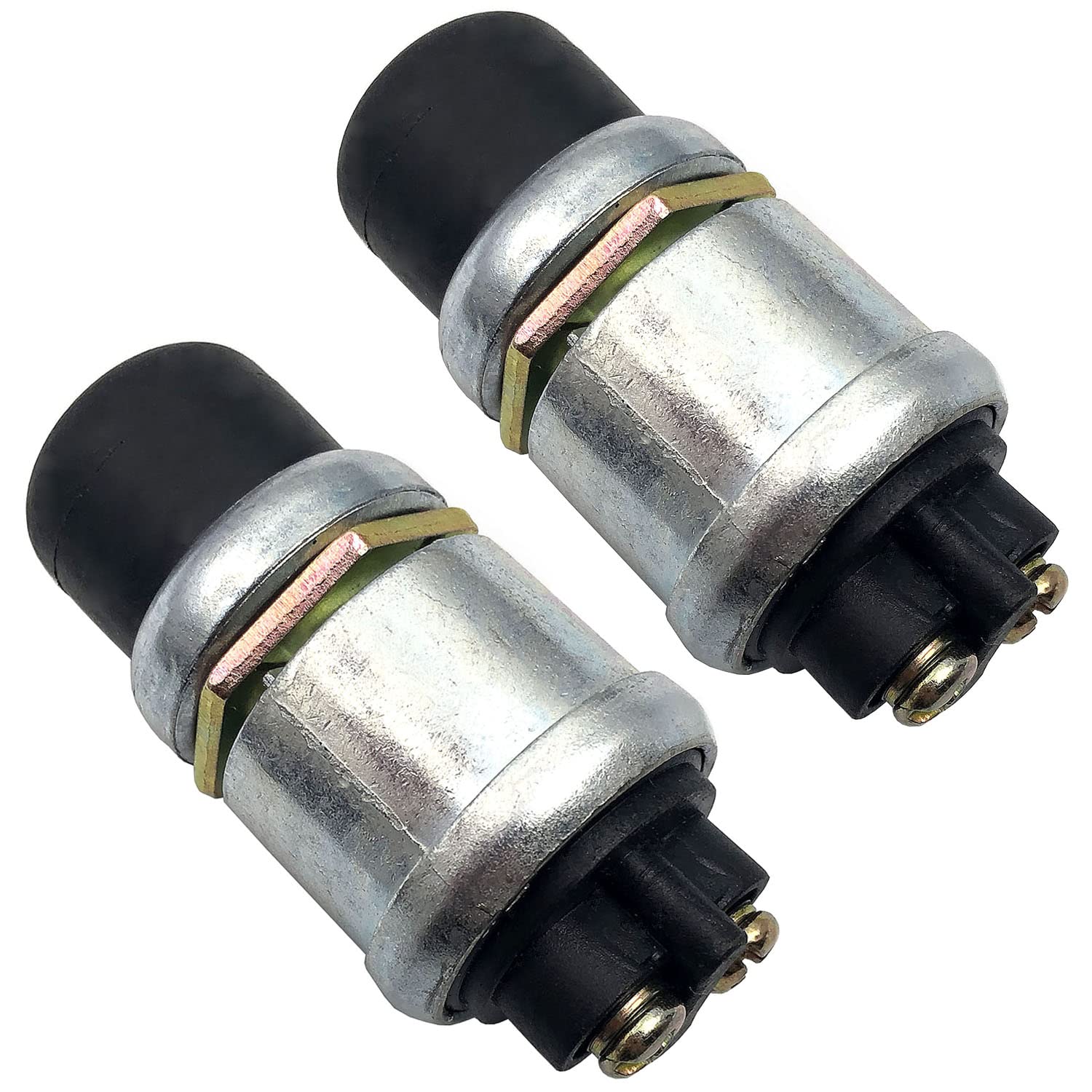 FainWan 2-Pack 12V Waterproof Momentary Engine Start Push Button Switch - 50A Heavy Duty Starter Switch for Cars, Trucks, Boats, RVs & ATVs | Perfect for Off-Road Vehicles & Marine Applications