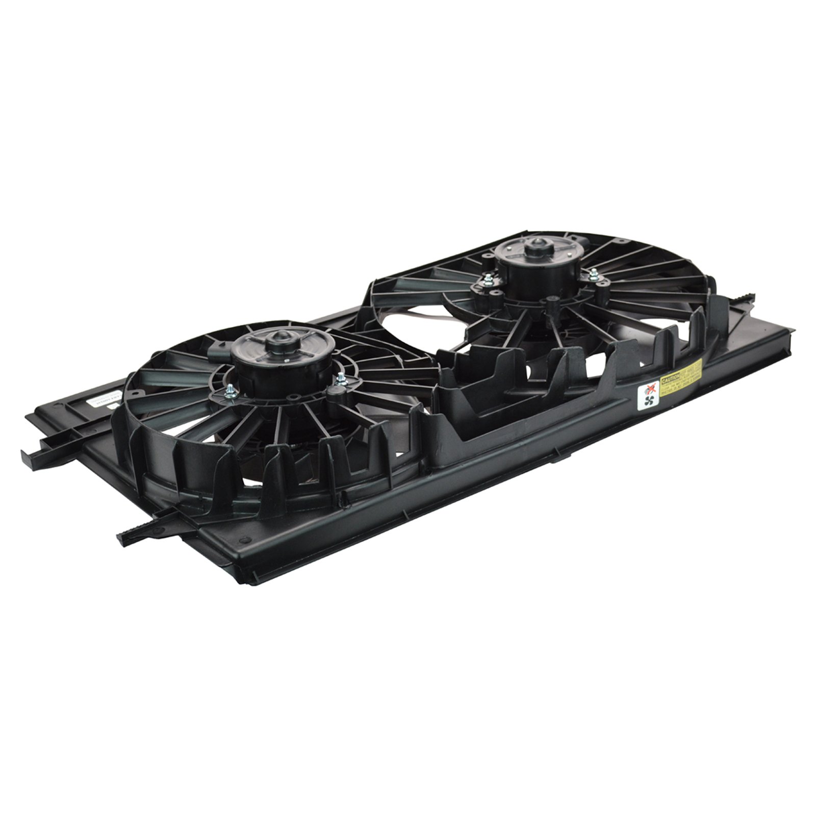 TRQ Radiator Dual Cooling Fan Assembly Compatible with 2004-2012 Chevy Malibu, 2005-2010 Pontiac G6, 2008-2009 Saturn Aura - GM3115178 - High Performance Cooling System for Hot Weather & Heavy Traffic Driving