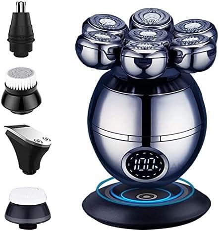 7D Electric Razor for Men - Waterproof Shaver with 7 Floating Heads, LCD Display & Multifunction Trimmer | Perfect for Travel, Home Use & Grooming Kits