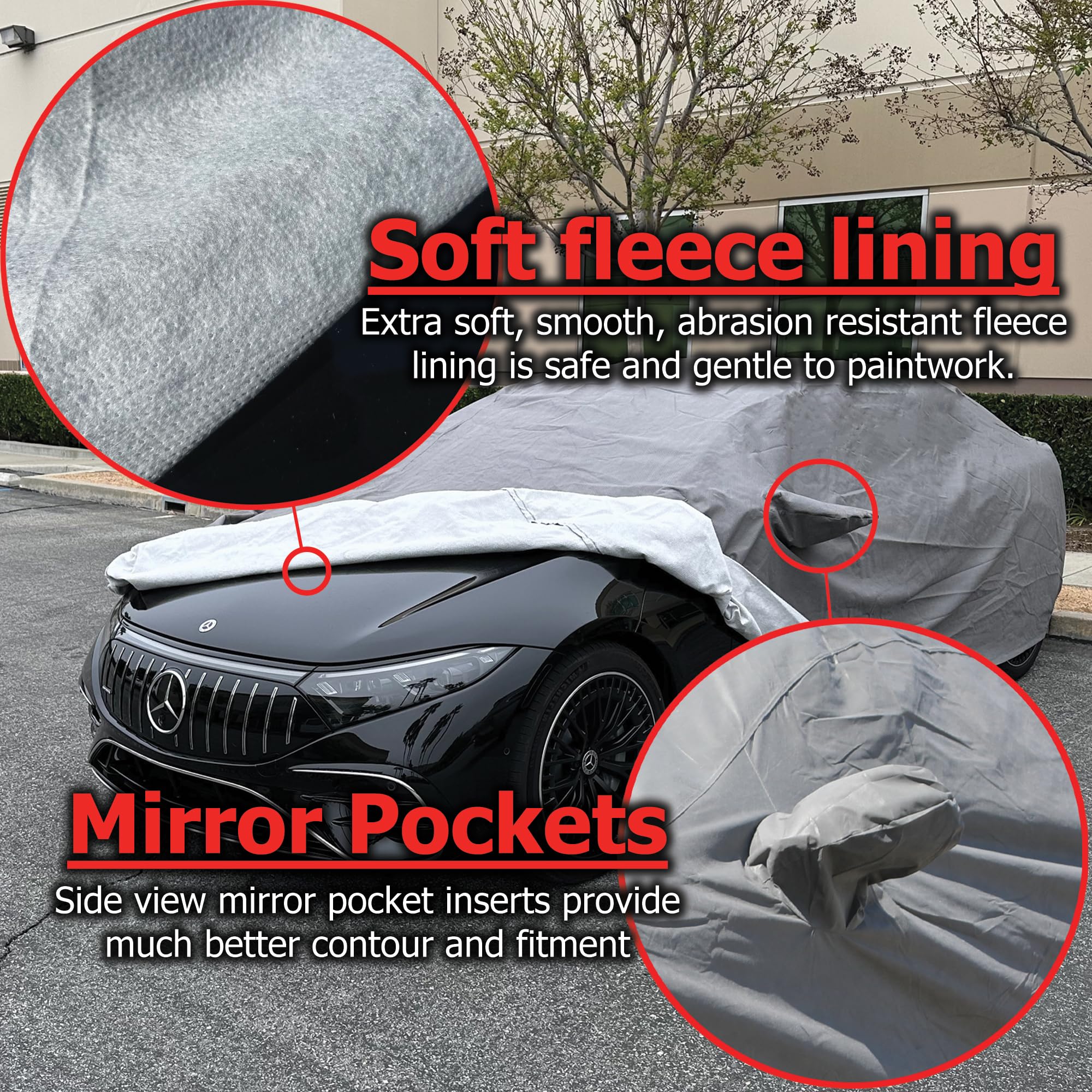 Premium Car Cover for 2020-2025 Mitsubishi Eclipse Cross - XTREMECOVERPRO Platinum Series Waterproof UV Protection (Grey) - All Weather Protection for Indoor/Outdoor Parking