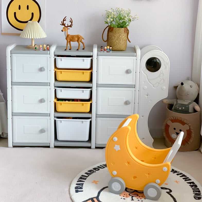Space-Themed Toy Storage Organizer - Astronaut Design Kids Toy Box for Playroom & Bedroom Organization | Perfect for Storing Toys, Books & Games