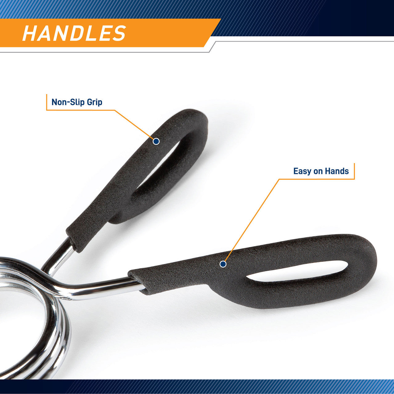 2-Pack Olympic Bar Spring Clip Collars - Marcy OBC 3 Weightlifting Collars for Secure Gym Workouts - Perfect for Powerlifting, CrossFit & Home Gym Training