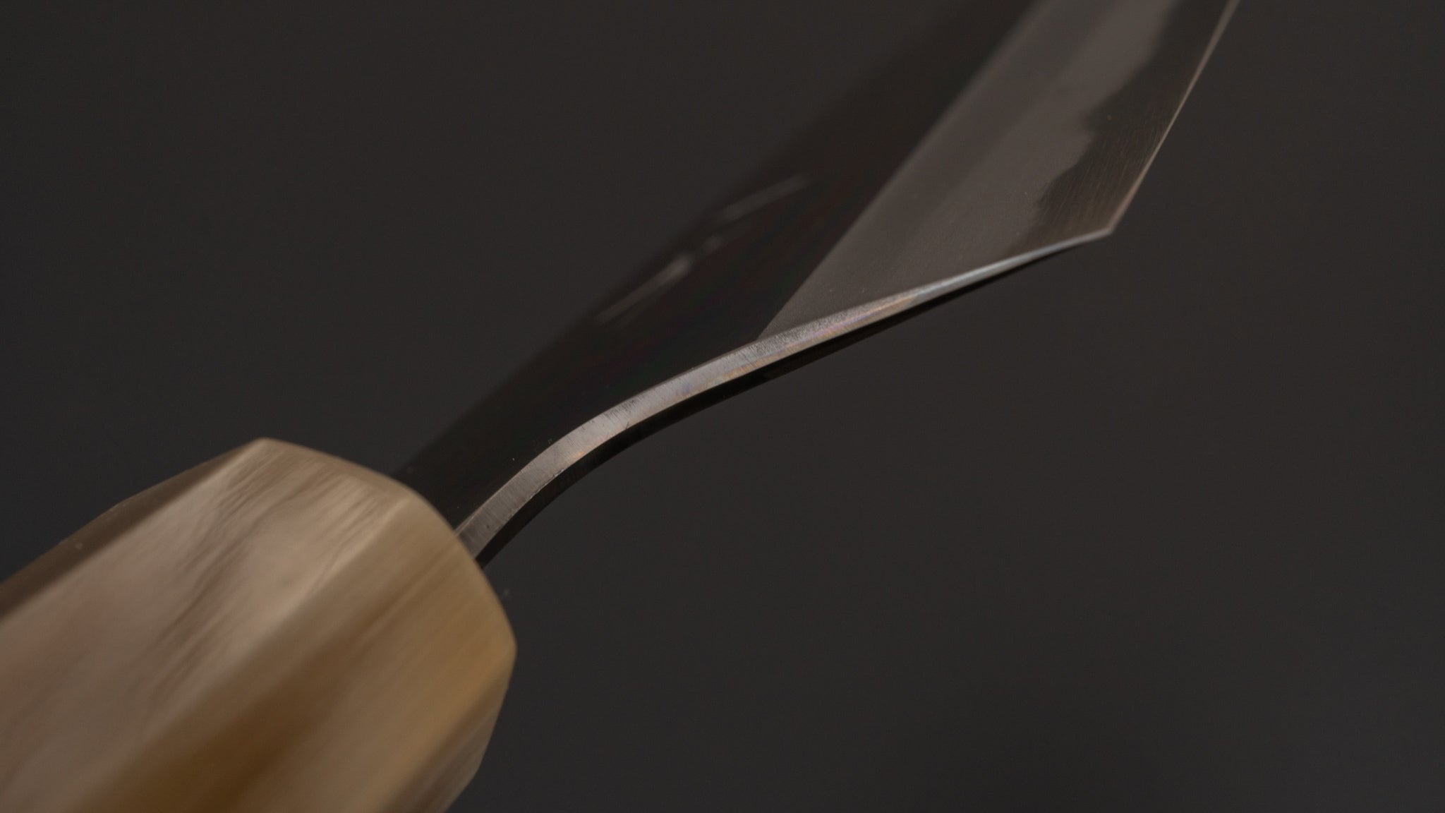 Hitohira Togashi White #1 Gyuto 210mm Japanese Chef Knife - Yakusugi Cedar Handle, Mirror Polished - Perfect for Sushi, Meat Slicing & Professional Kitchen Use