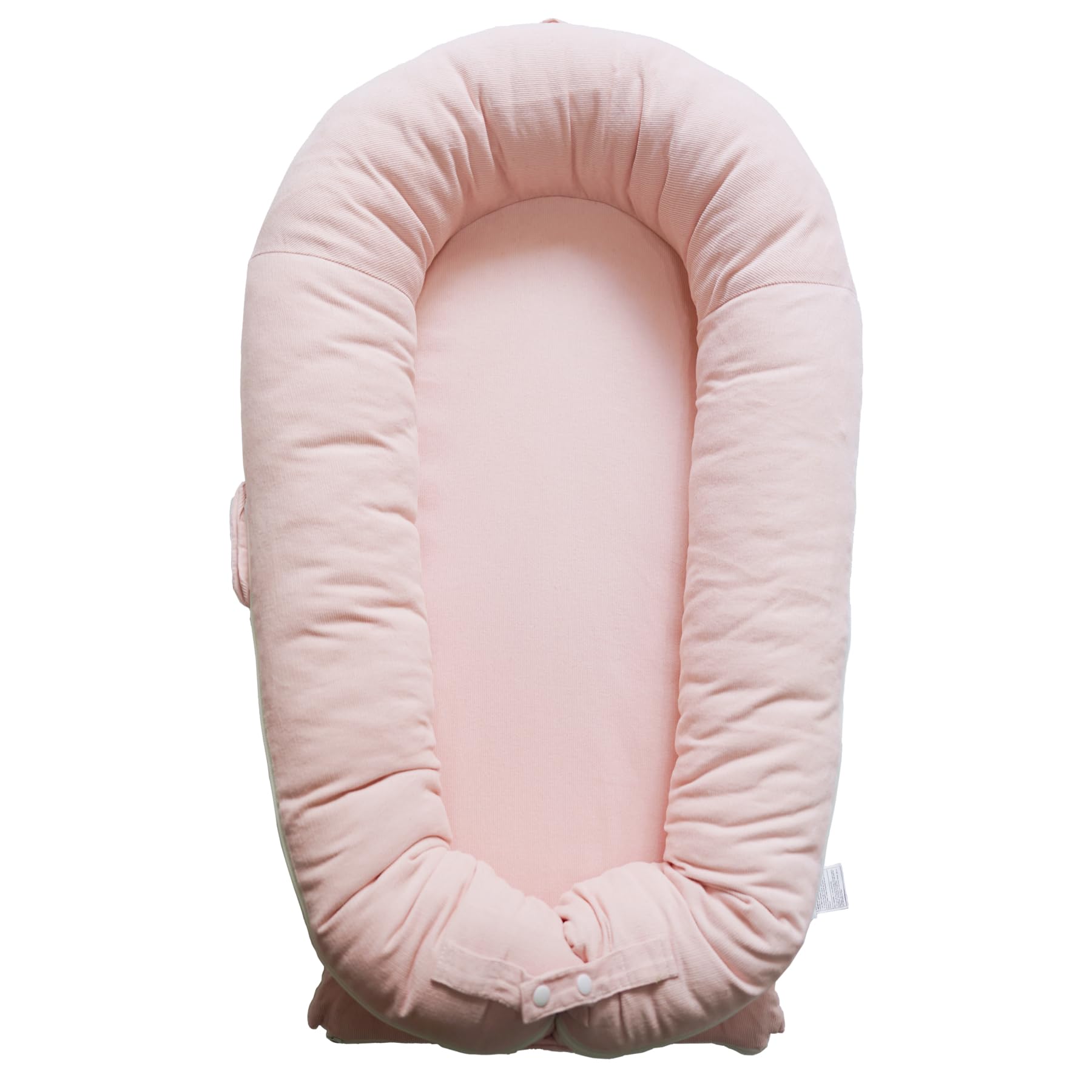 Premium Baby Lounger & Nest Cover for Newborns 0-12 Months - 100% Soft Cotton Portable Infant Bed for Boys & Girls - Breathable Corduroy Design in Misty Rose - Perfect for Nursery, Travel & On-the-Go Parenting