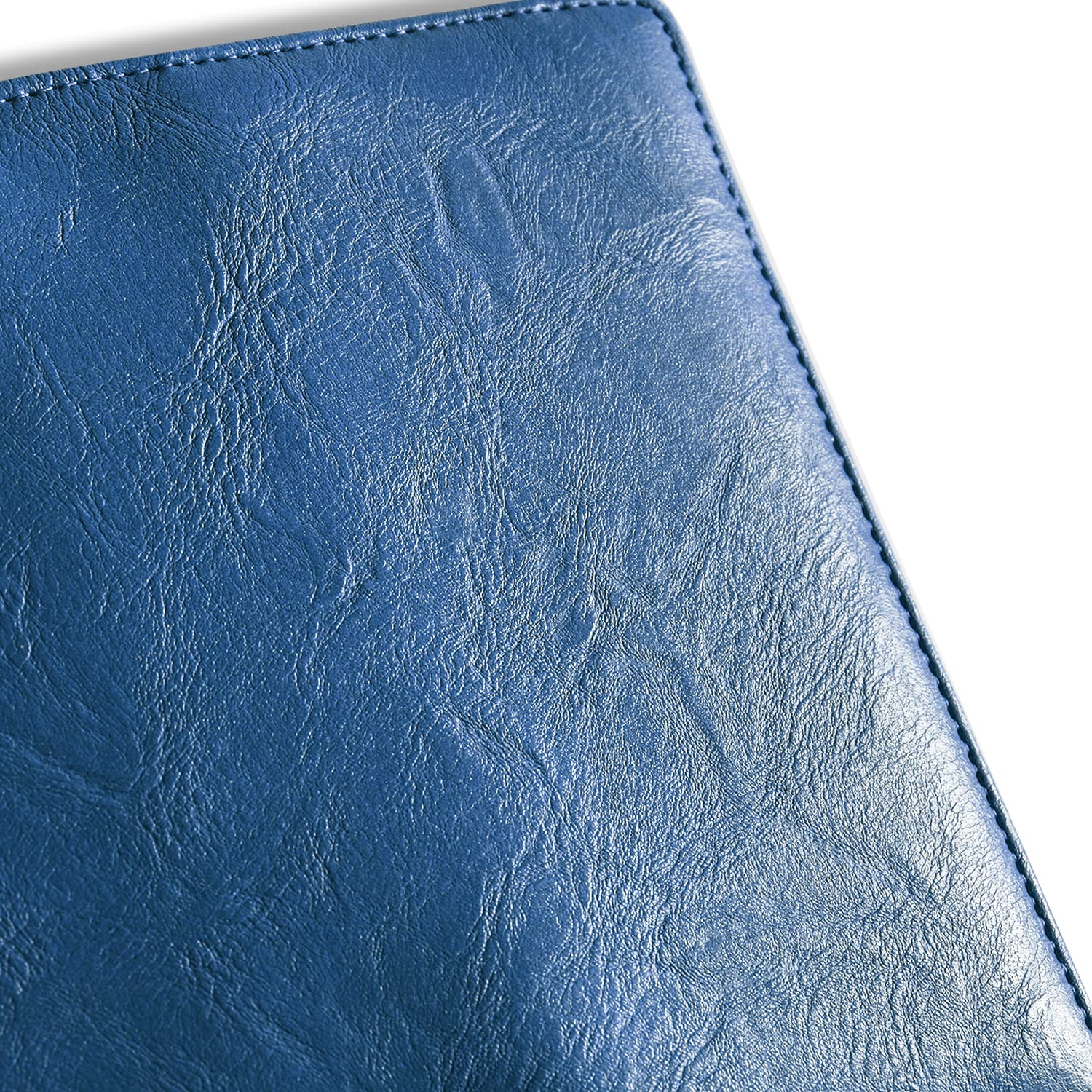 Sanlykate RFID Blocking PU Leather Checkbook Cover with Pen Holder - Secure Top & Side Tear Check Protection for Women & Girls, Includes Free Divider (Royal Blue) - Perfect for Banking, Bill Payments & Financial Organization