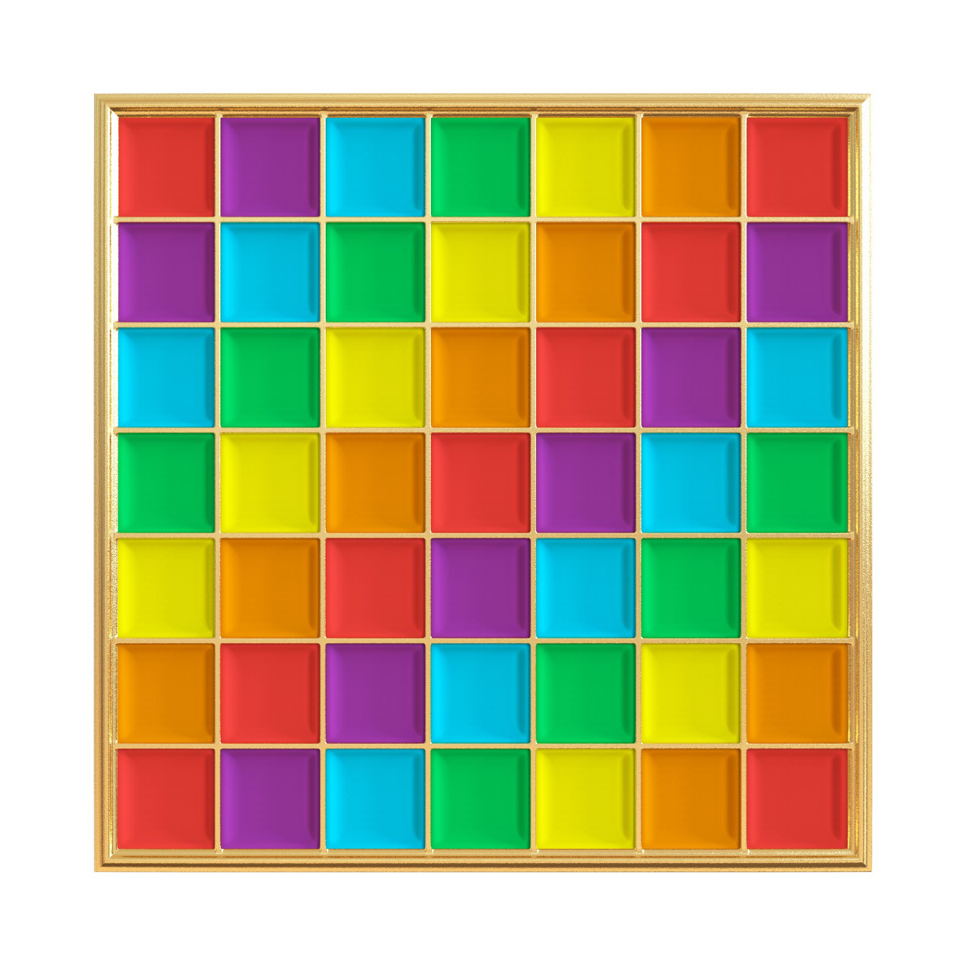 Premium Pride Lapel Pins - Real Sic Enamel Grid Pins for Outfits & Accessories