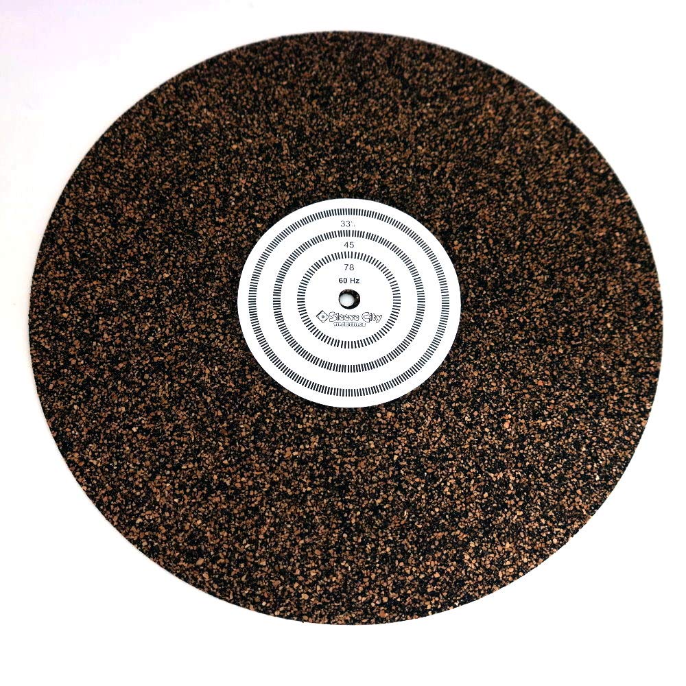 Premium Cork Rubber Turntable Mat for Vinyl Records - Non-Slip Turntable Platter Mat for Improved Sound Quality & Record Protection - Perfect for DJs, Audiophiles & Home Music Systems