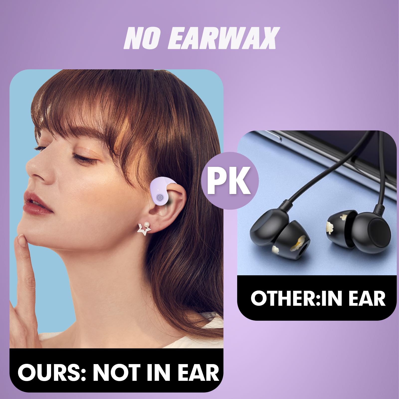 Open Ear Bluetooth Earbuds - Wireless Bone Conduction Headphones for Running & Cycling