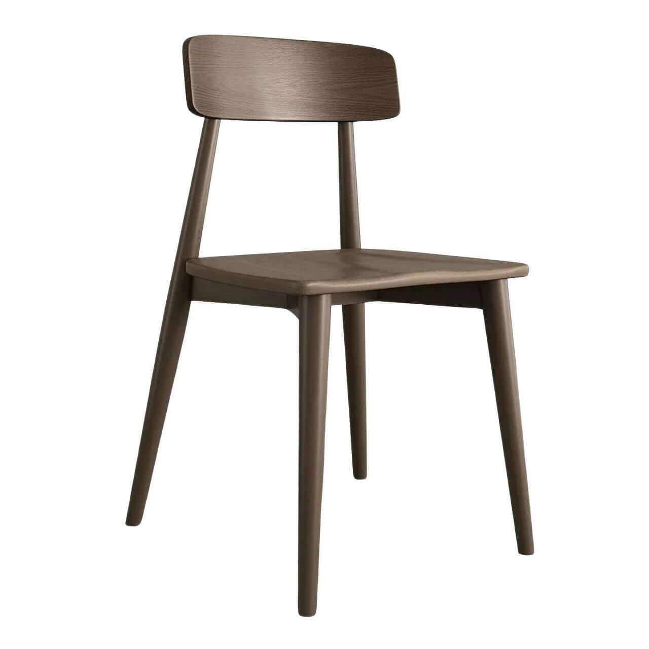 Premium Solid Walnut Oak Wood Dining Chair - Handcrafted Luxury Single Seat for Elegant Home Dining & Kitchen Decor