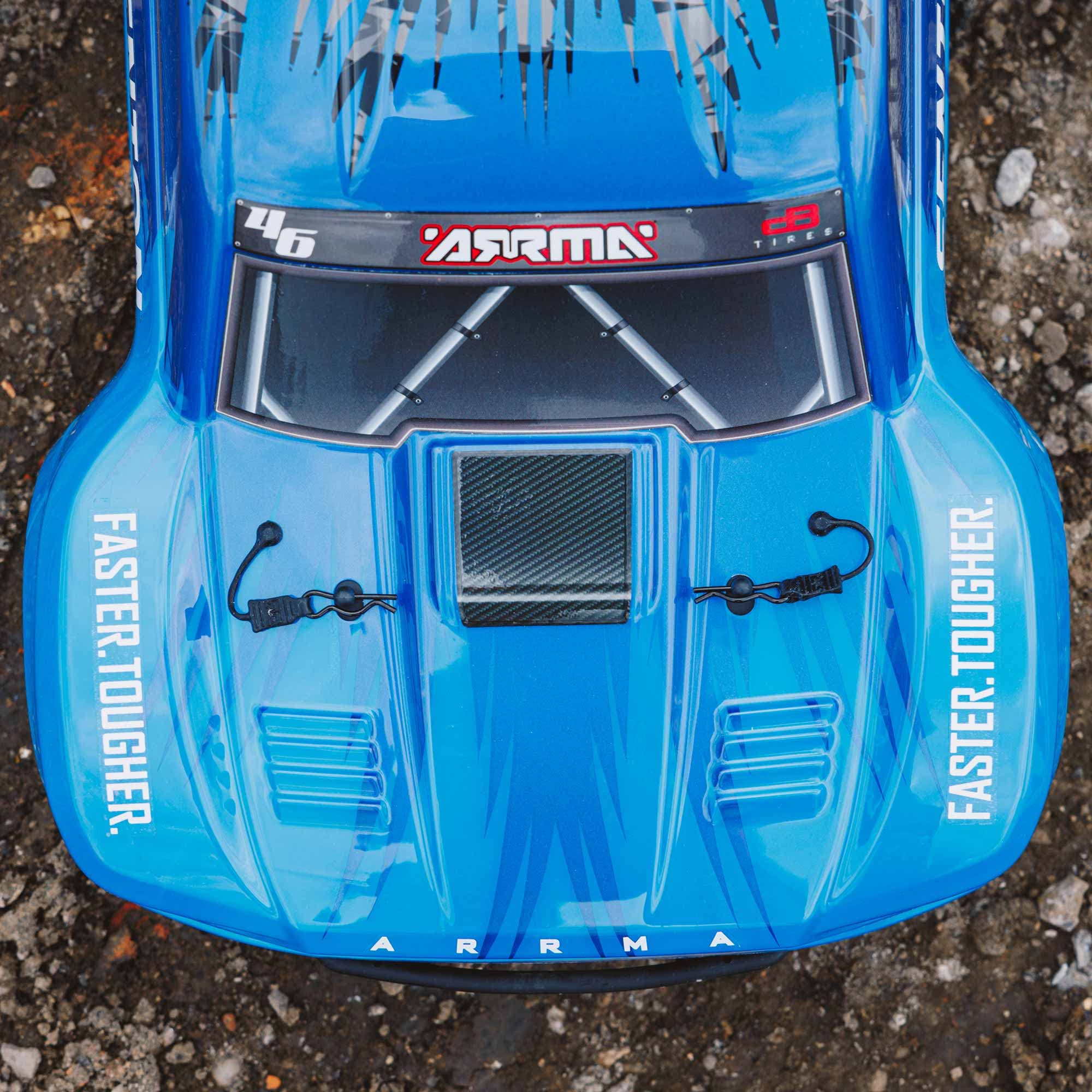 ARRMA 1/10 SENTON 4X2 Boost MEGA 550 Brushed Short Course RC Truck RTR with Battery & Charger - Blue (ARA4103SV4T2) | Ready-to-Race Off-Road RC Car for Adults & Kids | Perfect for Backyard Racing, Off-Road Adventures & RC Hobby Enthusiasts