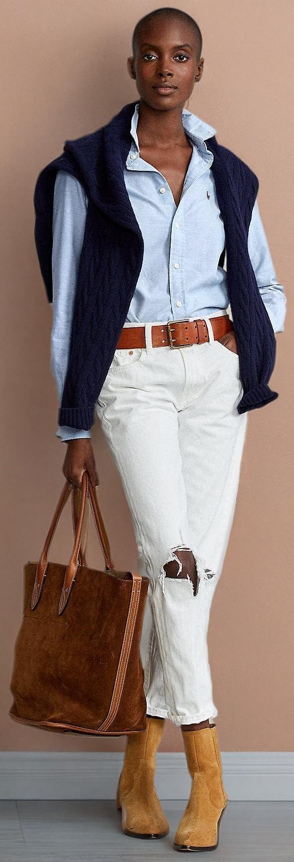 POLO RALPH LAUREN Women's Classic Fit Oxford Button Down Shirt - Casual & Office Wear for Women