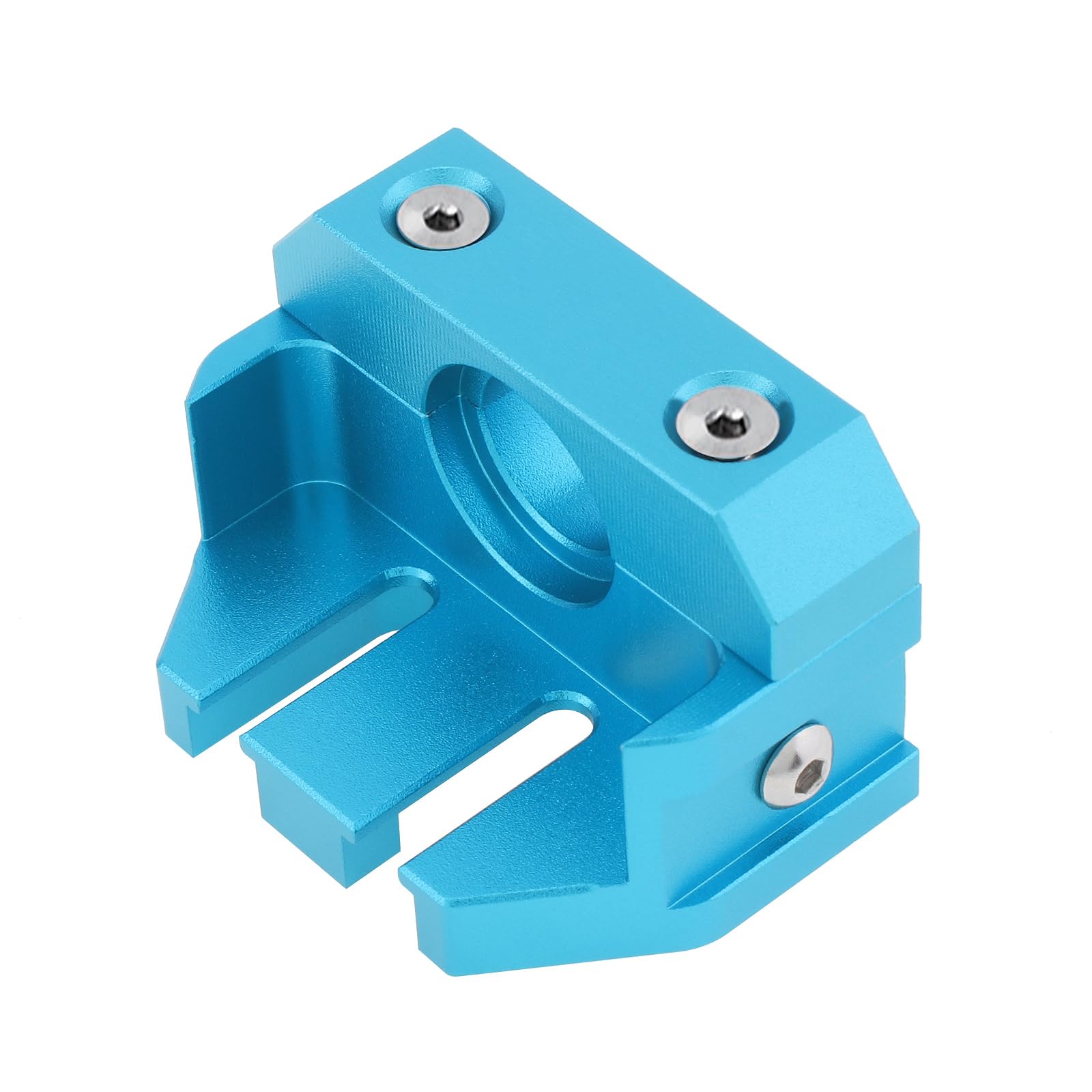 All Metal Hotend Mount Block for E3D V5 V6, Volcano, Dragon & Mosquito 3D Printers - Durable CNC Aluminum Upgrade Part for Precise Extrusion in High-Temperature Printing
