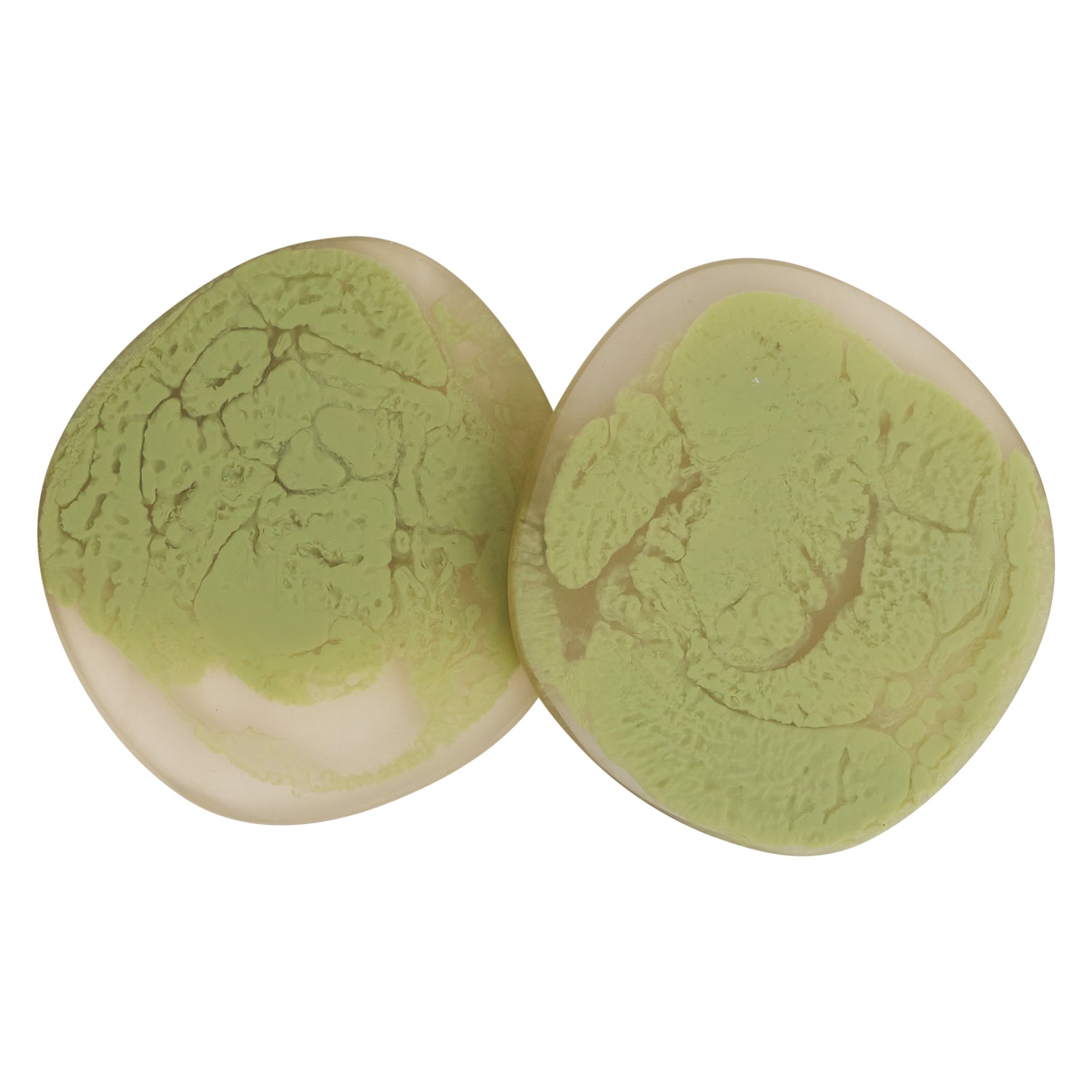 Fenella Coasters Set of 2 - Premium Pistachio Green Absorbent Drink Coasters for Coffee Table, Bar, and Home Decor - Perfect for Protecting Surfaces from Spills and Stains
