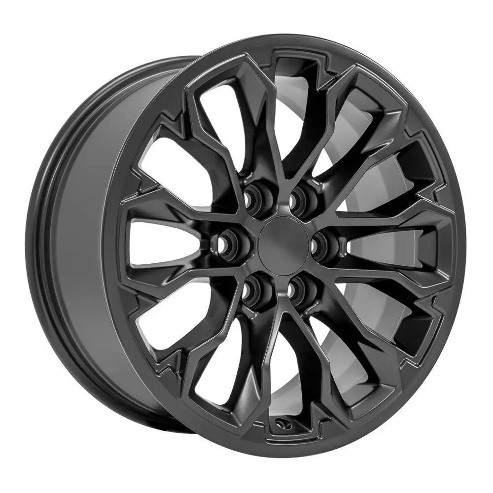 17x8 Satin Black Chevy Colorado ZR2 CV54 Replica Wheel - 17 Inch Replacement Rim for Off-Road & Street Driving
