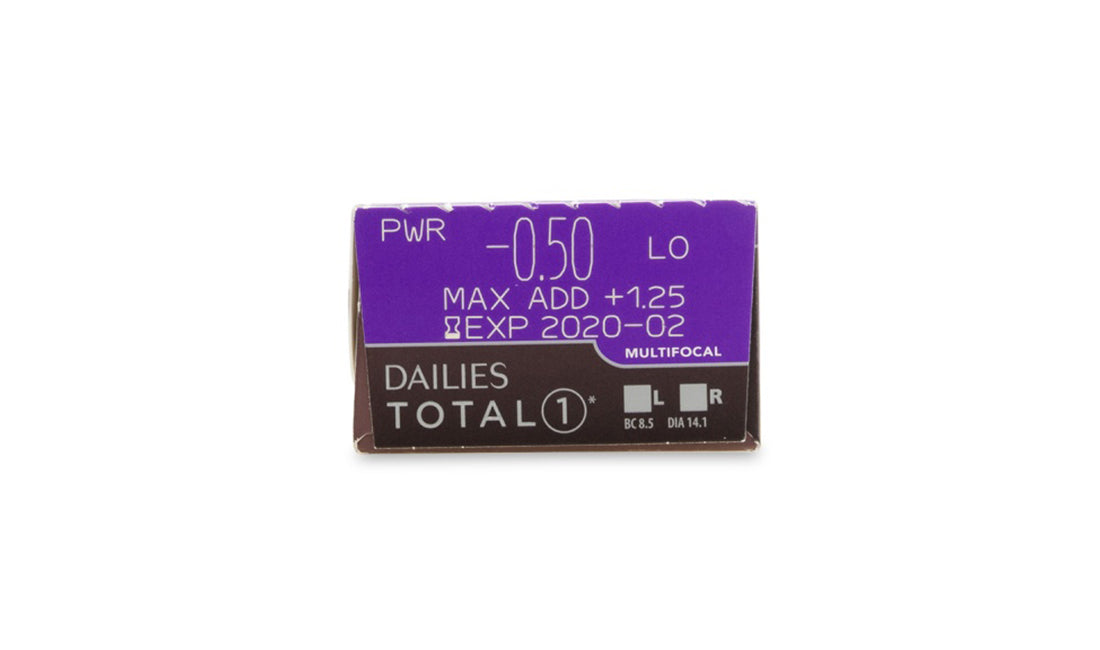 Dailies Total 1 Multifocal Contact Lenses - 30 Pack (30 Day Supply) | Premium Comfort for Presbyopia | Perfect for Work, Reading & Daily Activities