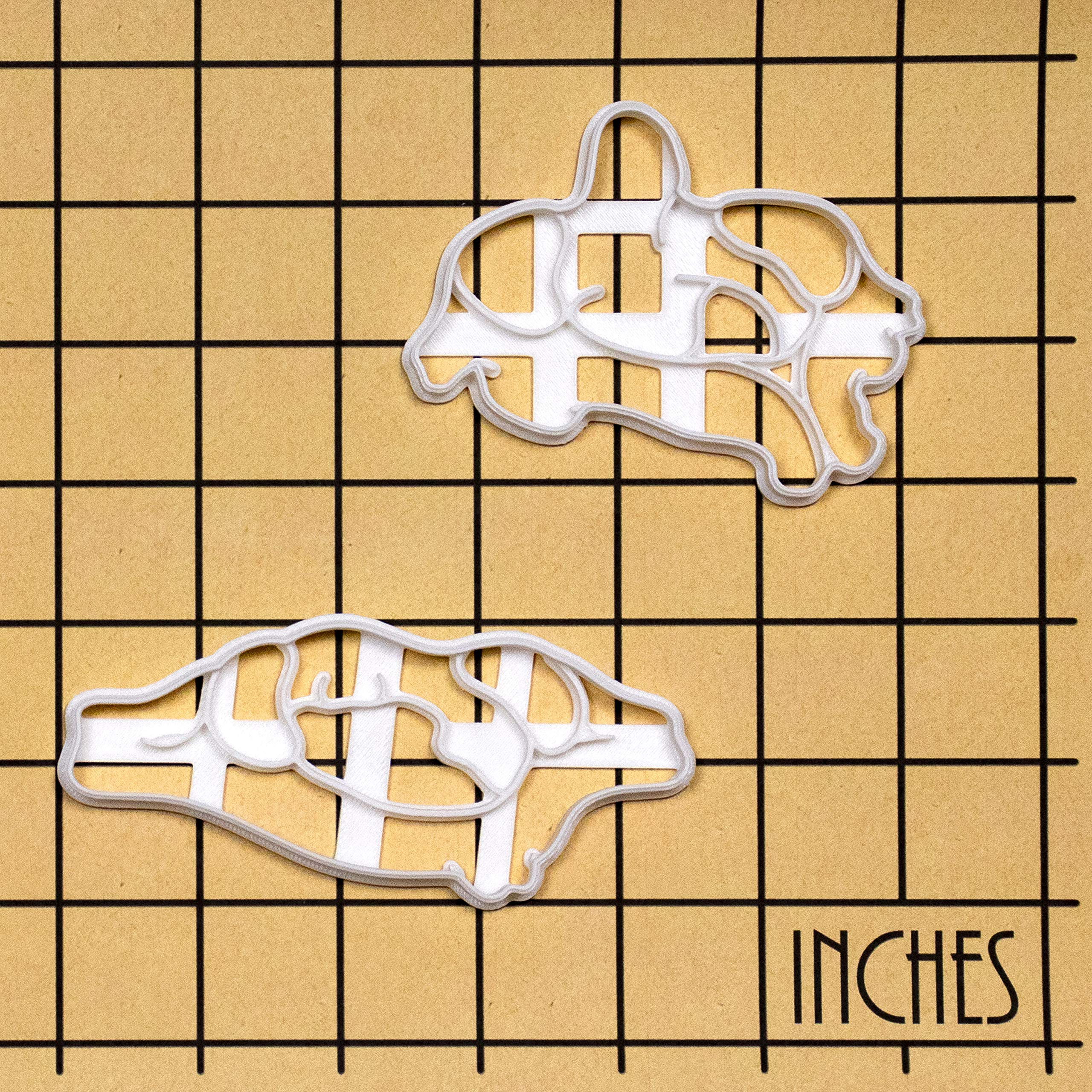 2-Piece Vertebra Cookie Cutters Set - Atlas & Axis Designs for Baking | Perfect for Halloween, Science-Themed Parties & Unique Gifts