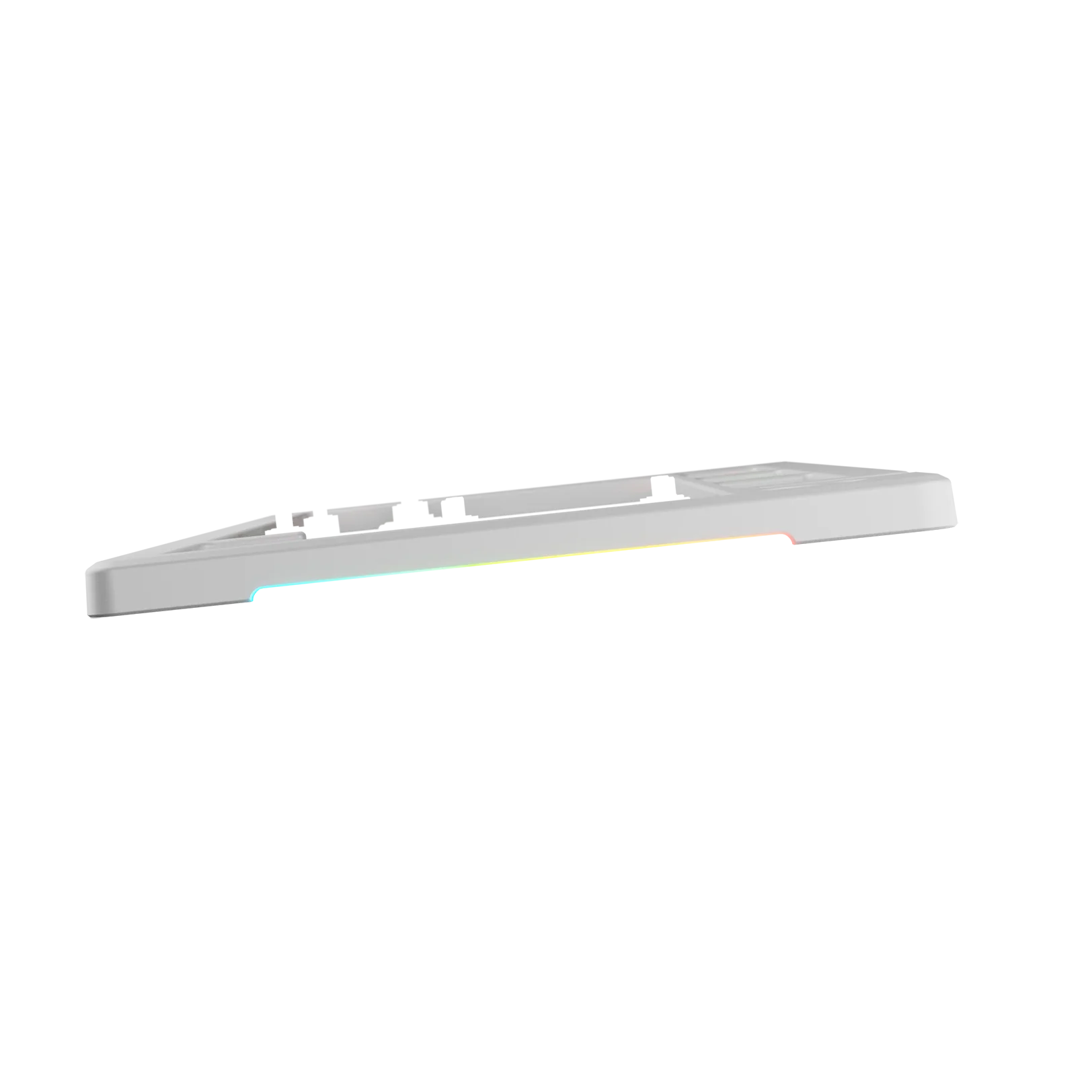 GMMK 3 75% Mechanical Keyboard Top Case - Metal Matte White Replacement Part for Custom Builds | Perfect for Gaming, Typing & Office Work