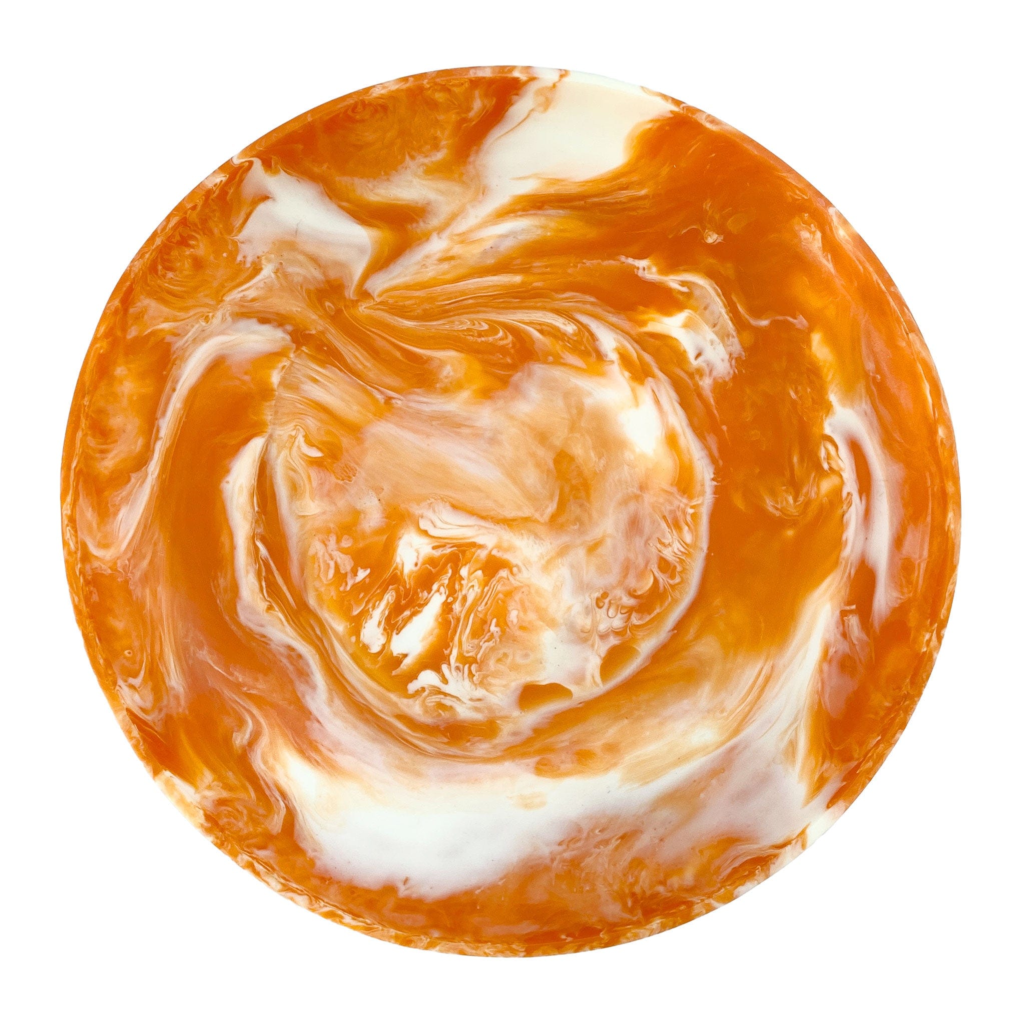 Tangerine Cream Swirl Resin Serving Platter - Elegant Handmade Resin Tray for Desserts, Cheese, Sushi & Party Appetizers - Unique Home Decor & Kitchen Serving Dish