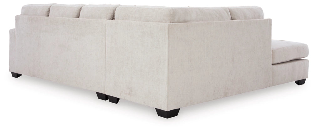 Aviemore 2-Piece Sectional Sofa with Left-Hand Facing Chaise in Stone Fabric - Perfect for Living Room, Family Room and Home Theater Comfort