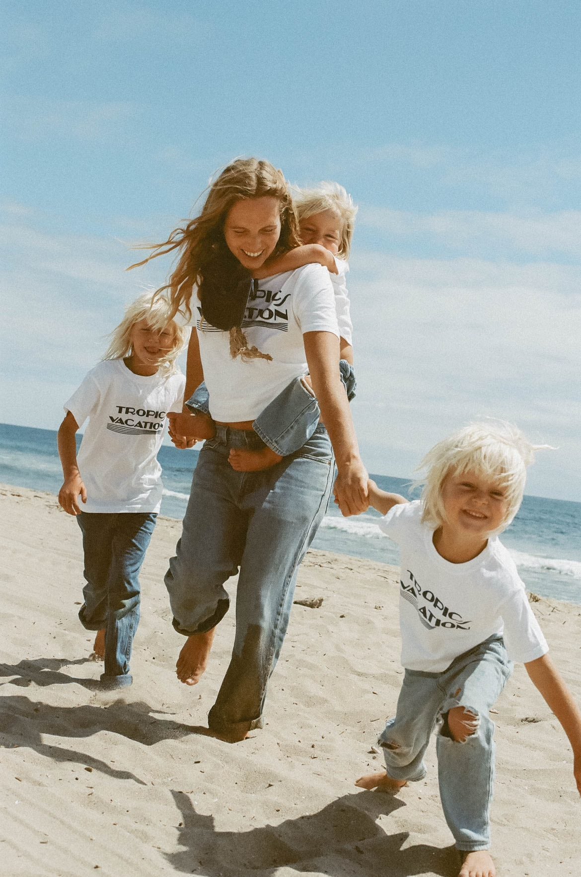 Seaesta Surf x Leah Bradley Vacation Tee - Stylish Adult Graphic T-Shirt for Surfing, Beach & Summer Outfits