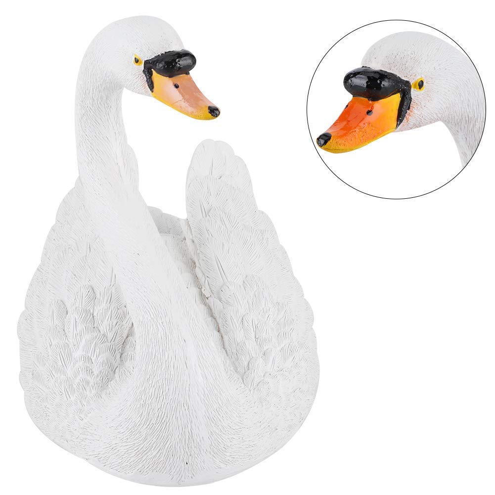 Floating Resin Swan Figurine - Elegant White Garden Ornament for Landscape, Yard, and Pond Decoration | Perfect for Outdoor Patio, Wedding Centerpieces, and Home Décor
