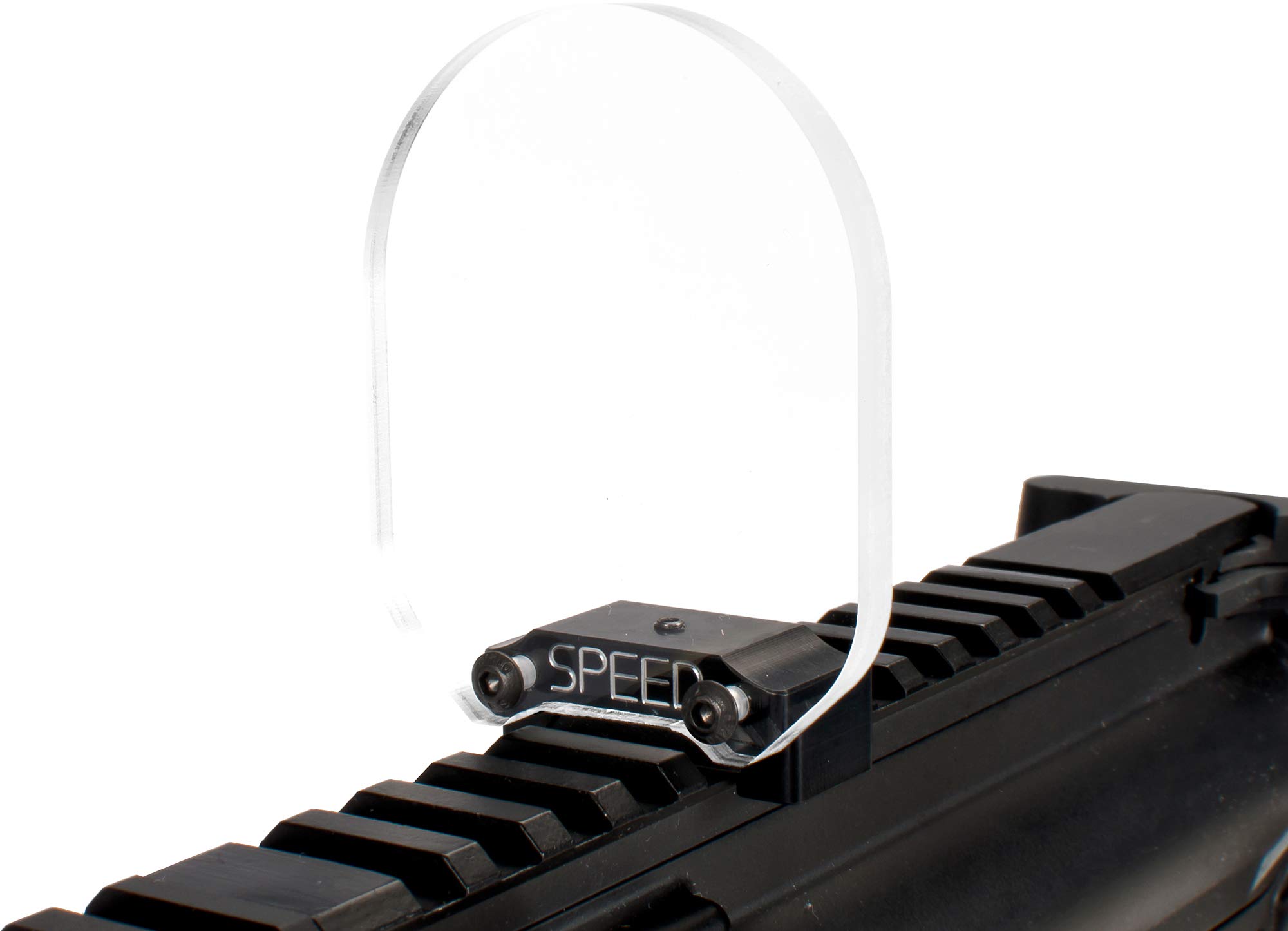 Evike Airsoft Speed Airsoft Optic BB Shield - Round/Medium Model - Protective Lens Cover for Airsoft Guns - Perfect for Outdoor Skirmishes & Tactical Training