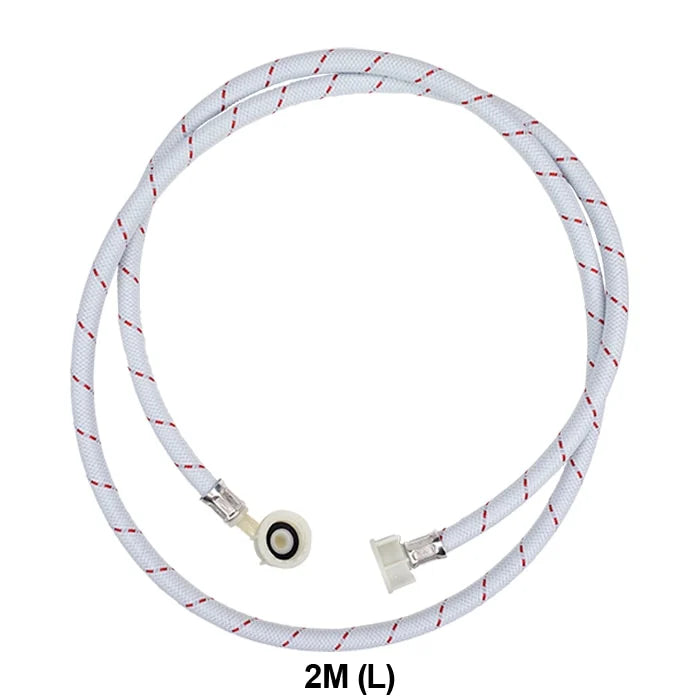 Unilux ULX107 Universal 2m Hot & Cold Water Inlet Hose for Washing Machines & Dishwashers - Durable & Flexible for Home & Commercial Use