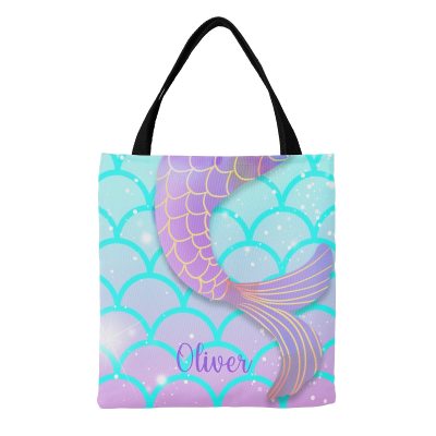 The Journey of Emma and Her Custom Blue Racing Car Tote Bag
