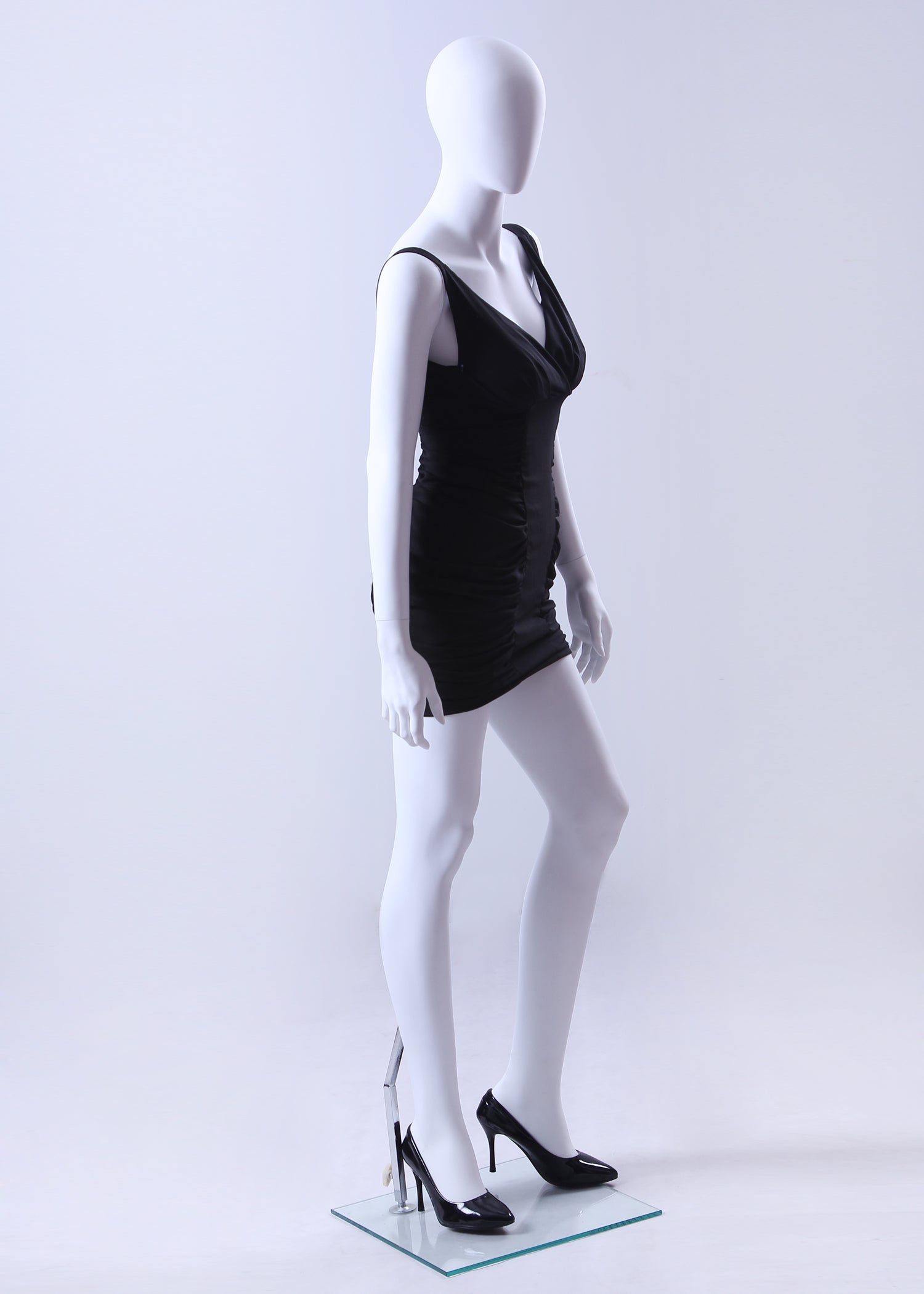 White Gloss Female Mannequin - Full Body Fashion Display for Boutique, Window Shopping & Photography - Perfect for Retail Stores, Online Shops & Visual Merchandising