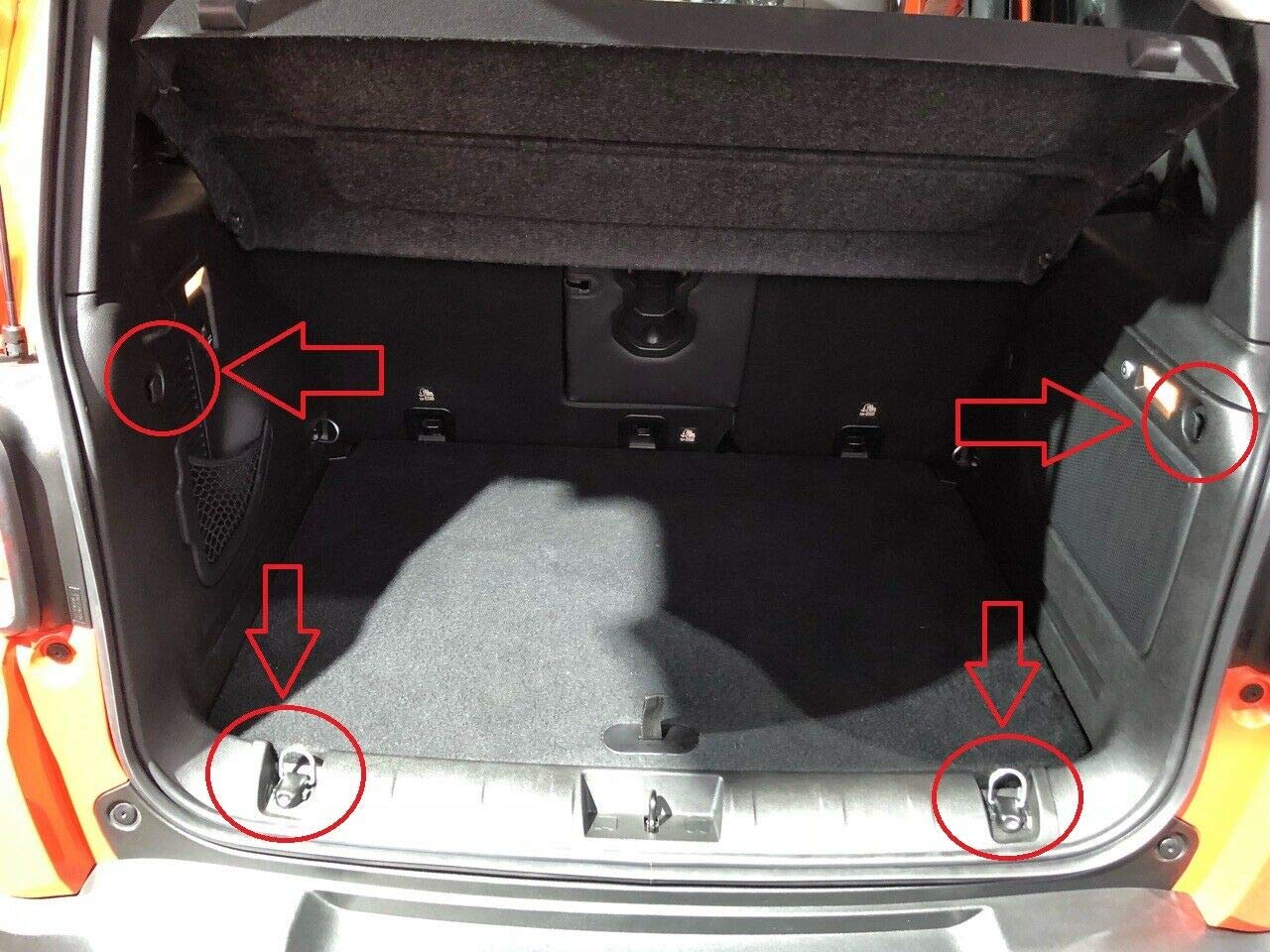 Premium Elastic Mesh Trunk Organizer Cargo Net for Jeep Compass 2007-2023 - SUV Floor Storage Solution - Heavy Duty Vehicle Carrier for Travel, Camping & Road Trips