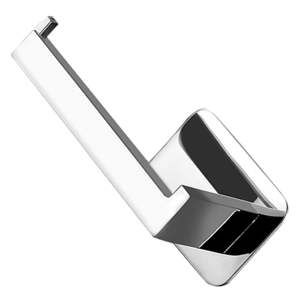 Cabilock Self-Adhesive Wall Mount Paper Towel Holder - No Drilling Required, Stainless Steel Toilet & Kitchen Roll Holder, Black (Perfect for Bathroom, Kitchen, Office & RV)