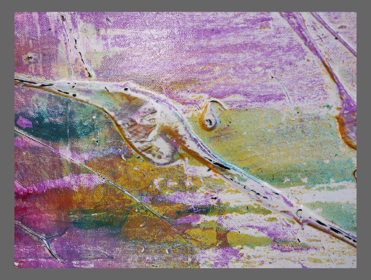 100cm x 100cm Abstract Grunge Jewel Purple Canvas Art Painting - Perfect for Modern Living Room, Bedroom or Office Wall Decor