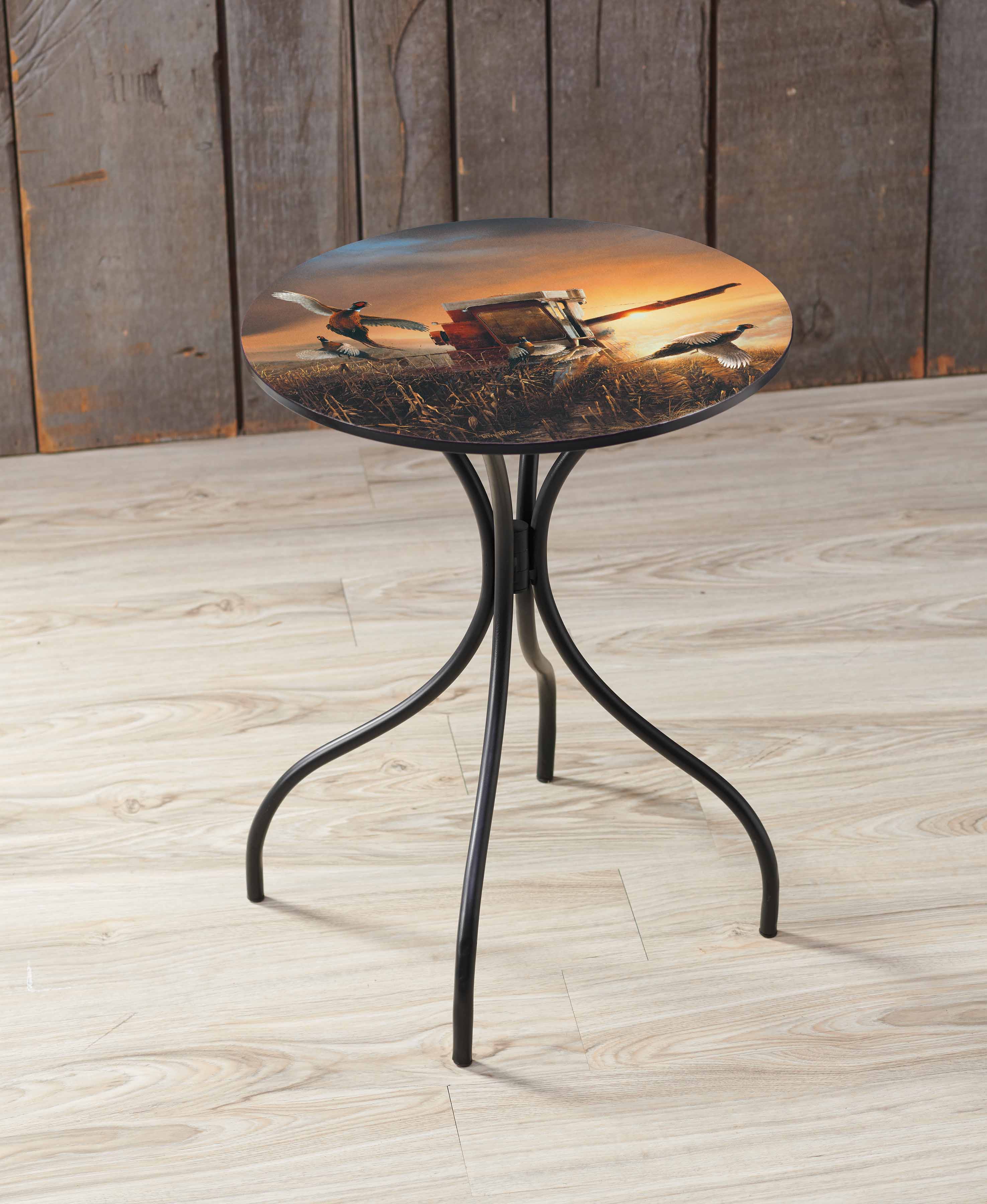 Stylish 18-Inch Metal Side Table for Living Room, Bedroom & Patio - Perfect for Drinks, Books & Decor