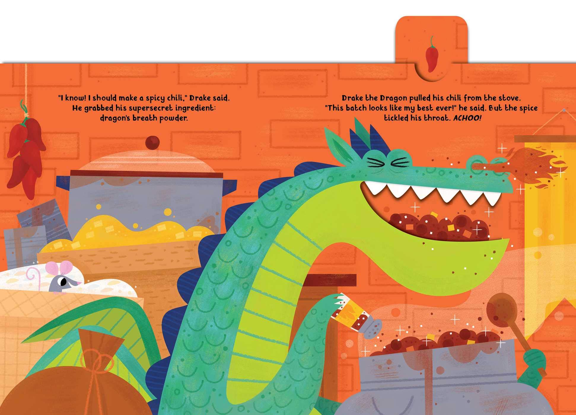 Dragon Dinner Crunchy Board Book for Kids - Interactive Children's Storybook with Bite Marks - Perfect for Bedtime Reading & Early Learning