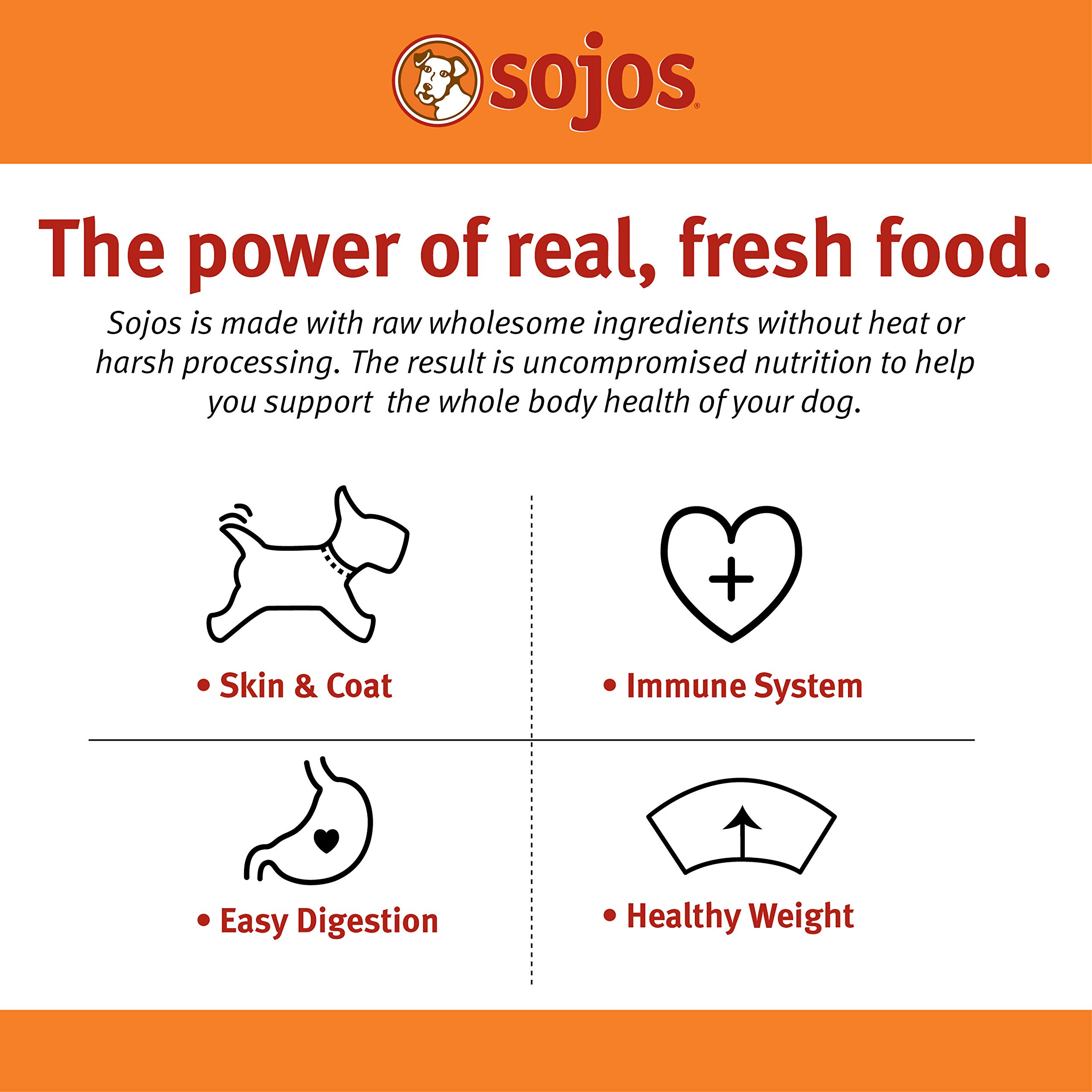 Sojos Complete Lamb Recipe Dehydrated Dog Food - Grain Free, Natural & Healthy 7 lb Bag for Small & Large Dogs - Perfect for Travel, Hiking & Outdoor Adventures