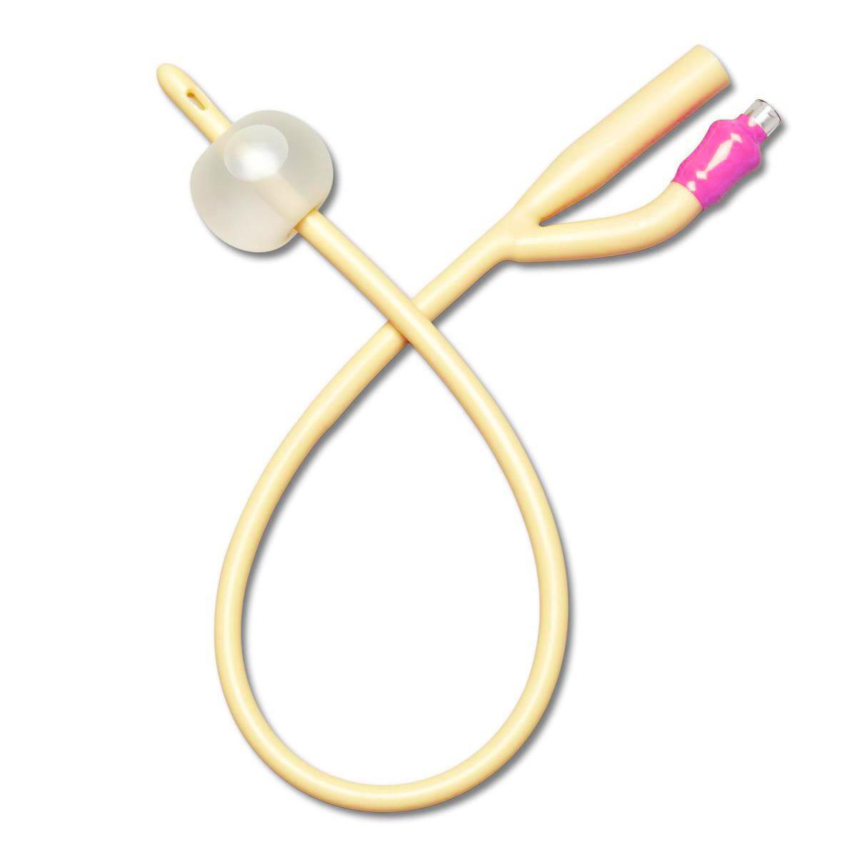 Premium Silicone Elastomer Coated Latex Foley Catheter - Medline Brand - Available in All Sizes for Hospital, Home & Clinical Use