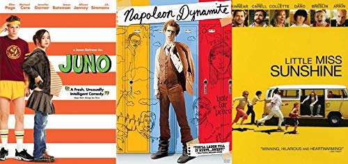 JUNO, Napoleon Dynamite & Little Miss Sunshine - Coming of Age Comedy Triple Feature DVD Set | Perfect for Movie Nights, Teen Gifts & Film Collections