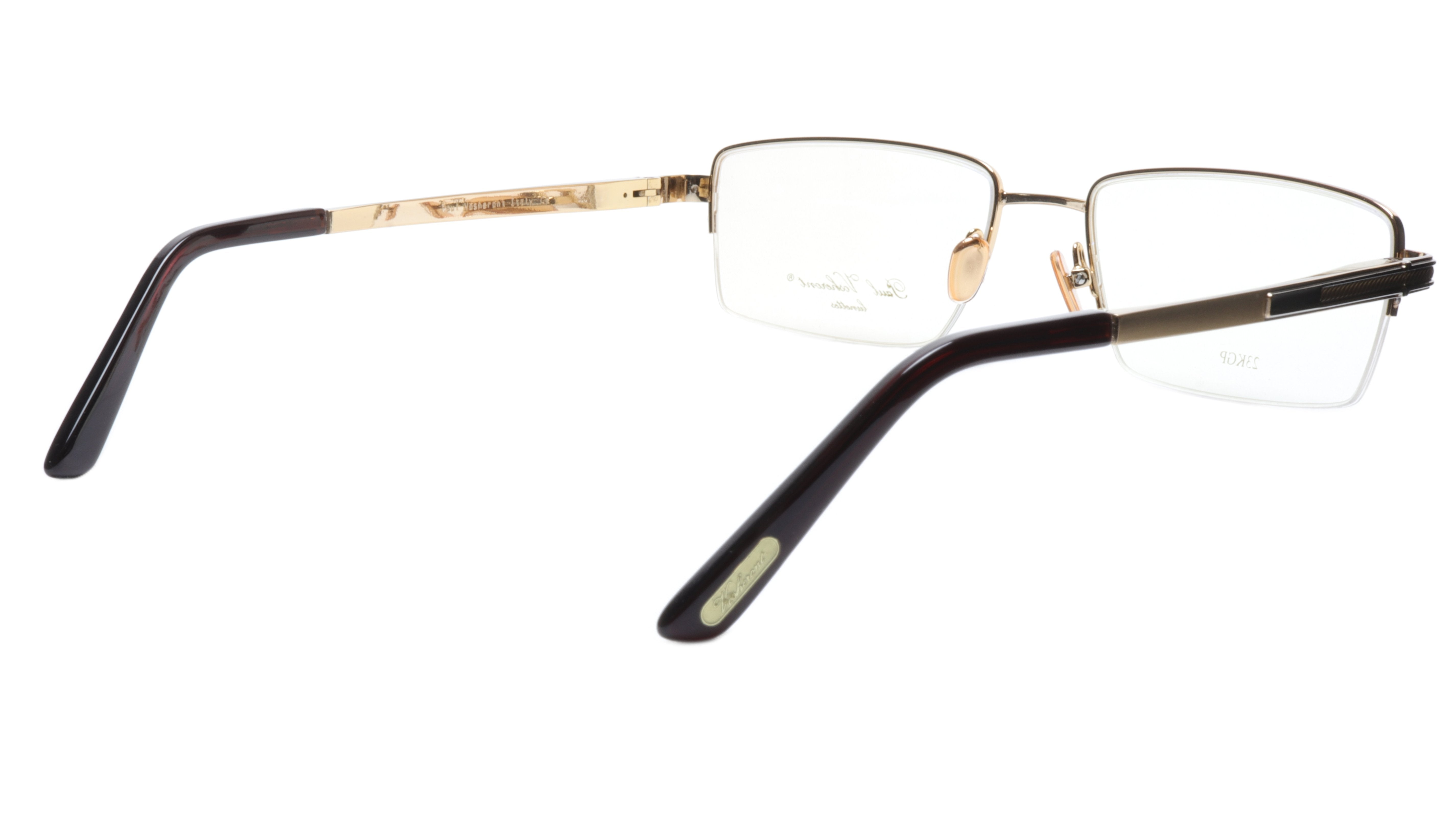 Paul Vosheront PV373 Gold Plated Acetate Eyeglass Frames - Italian Made 57-19-145 Size - Lightweight & Durable for Work, Reading & Fashion