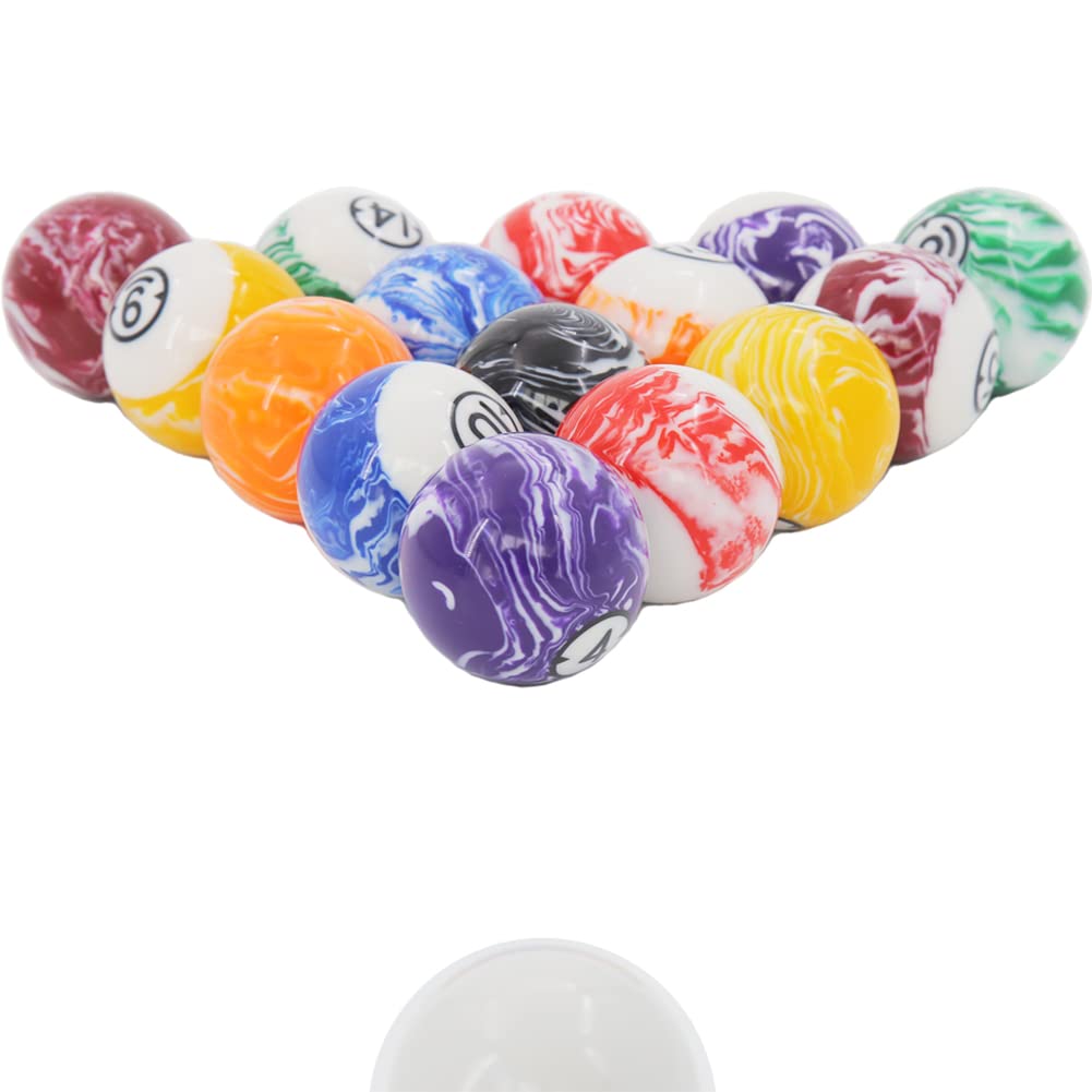 Professional 2-1/4 Inch Billiard Ball Set - 16 Pool Balls for Tournament & Home Game Tables | Perfect for 8-Ball, 9-Ball & Snooker