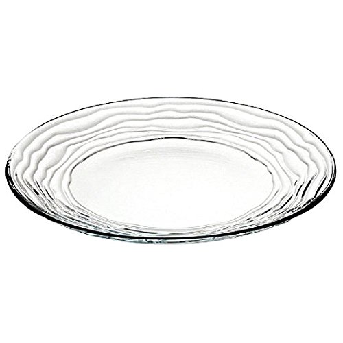 Premium European Glass Salad and Dessert Plates Set of 6 - 8 Inch Clear Dinnerware for Elegant Dining, Party Serving & Home Decor
