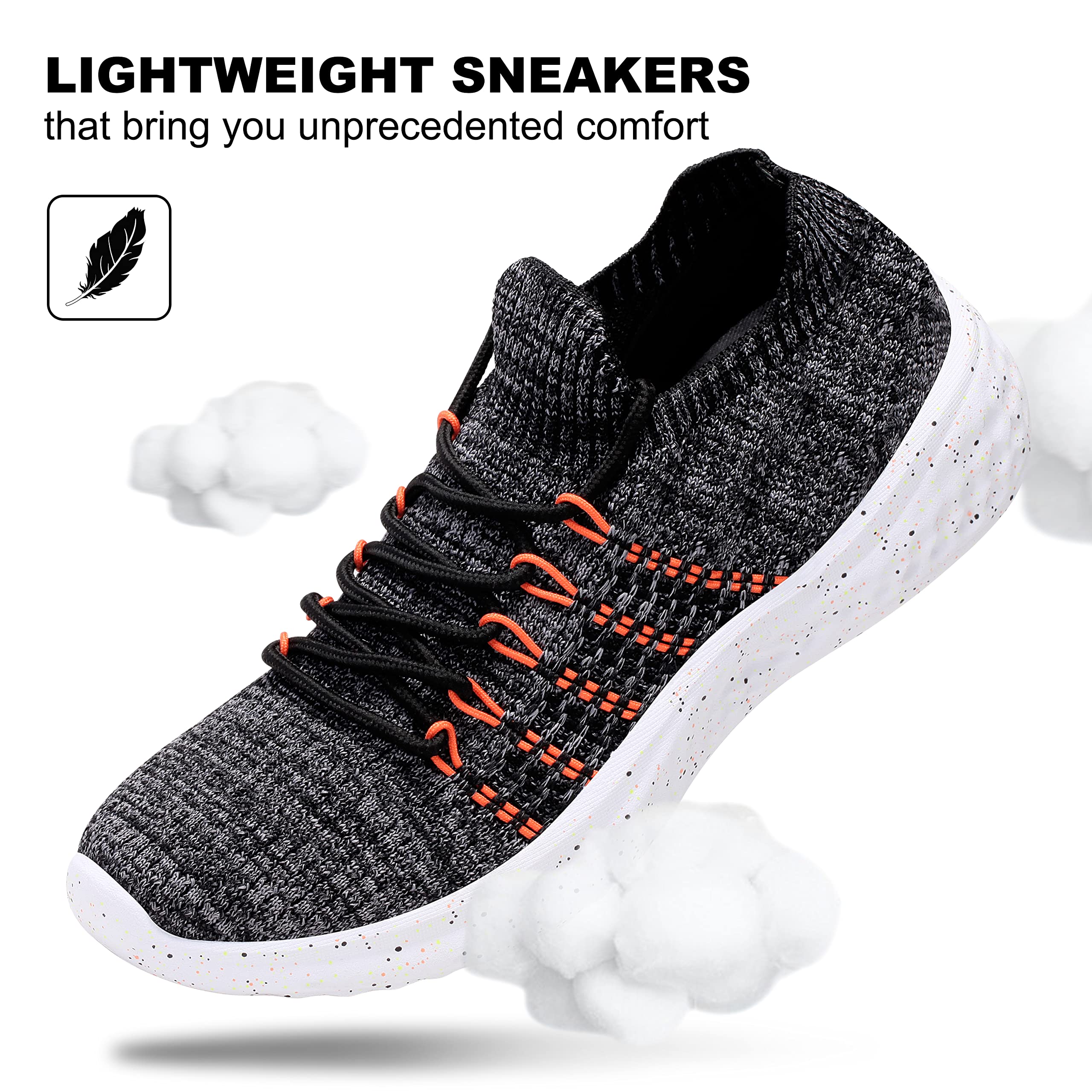 Women's Lightweight Slip-On Walking Shoes - Breathable Tennis Sneakers for Women - Comfortable Athletic Sport Shoes for Walking, Running & Gym Workouts - Perfect for Casual Wear, Travel & Outdoor Activities
