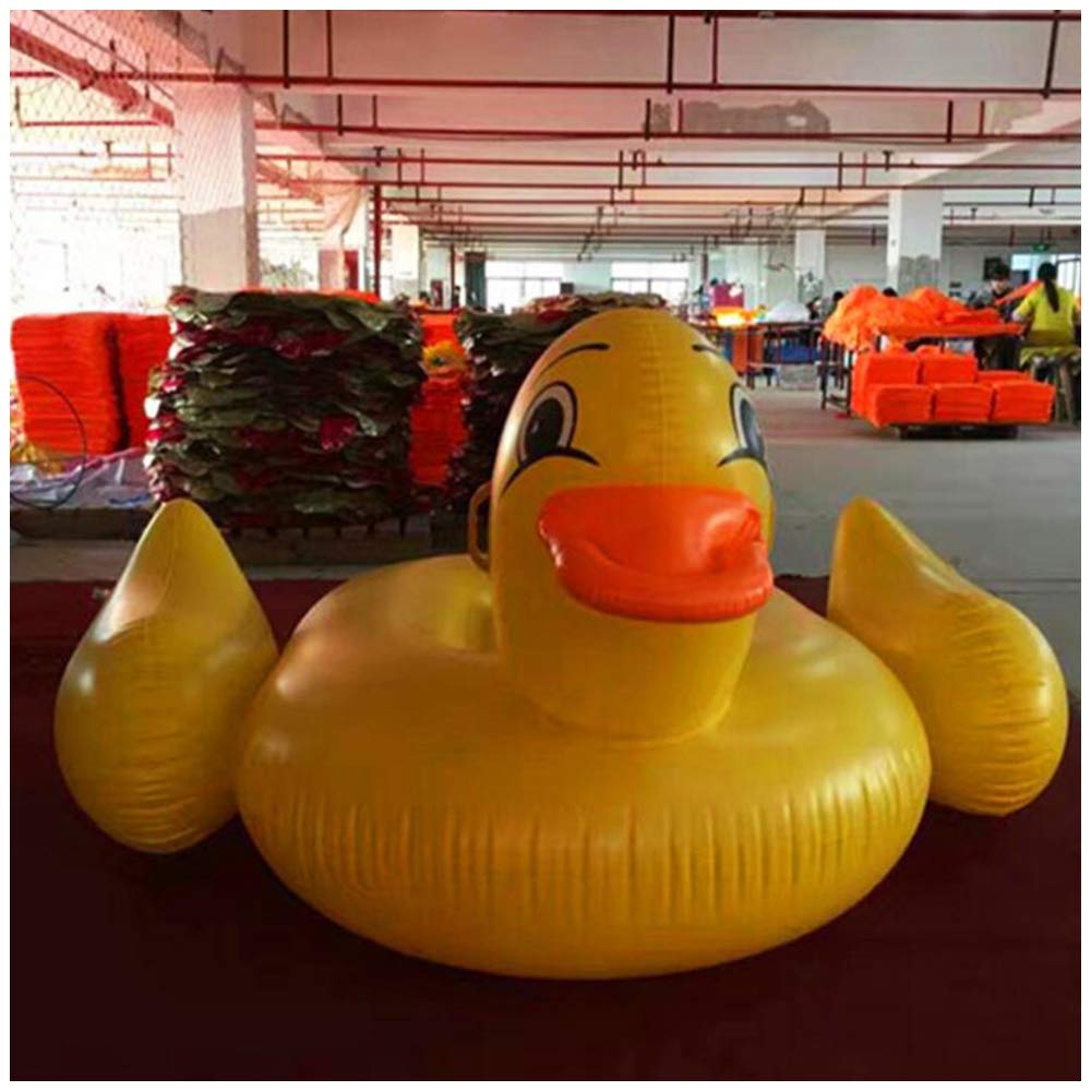 **Inflatable PVC Pool Float Tube - Big Yellow Duck Design for Swimming Pool & Beach Fun, Summer Party Supplies, Birthday Gift for Kids & Adults**    *(Perfect for Pool Parties, Beach Outings, Summer Relaxation & Water Play!)*