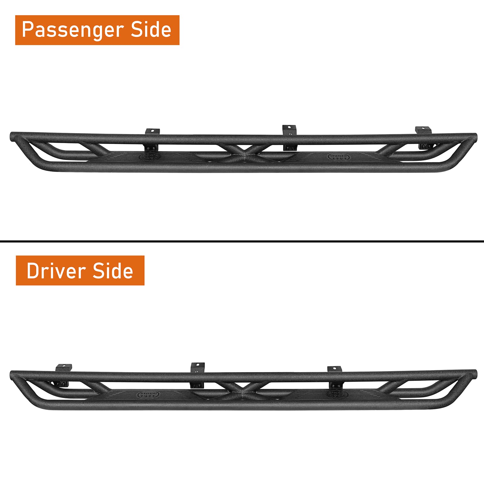 Hooke Road Gladiator Running Boards - Heavy Duty Side Step Slider Nerf Bars for Jeep Gladiator JT (2020-2025) | Off-Road Protection & Easy Entry Access | Perfect for Adventure, Camping & Daily Driving